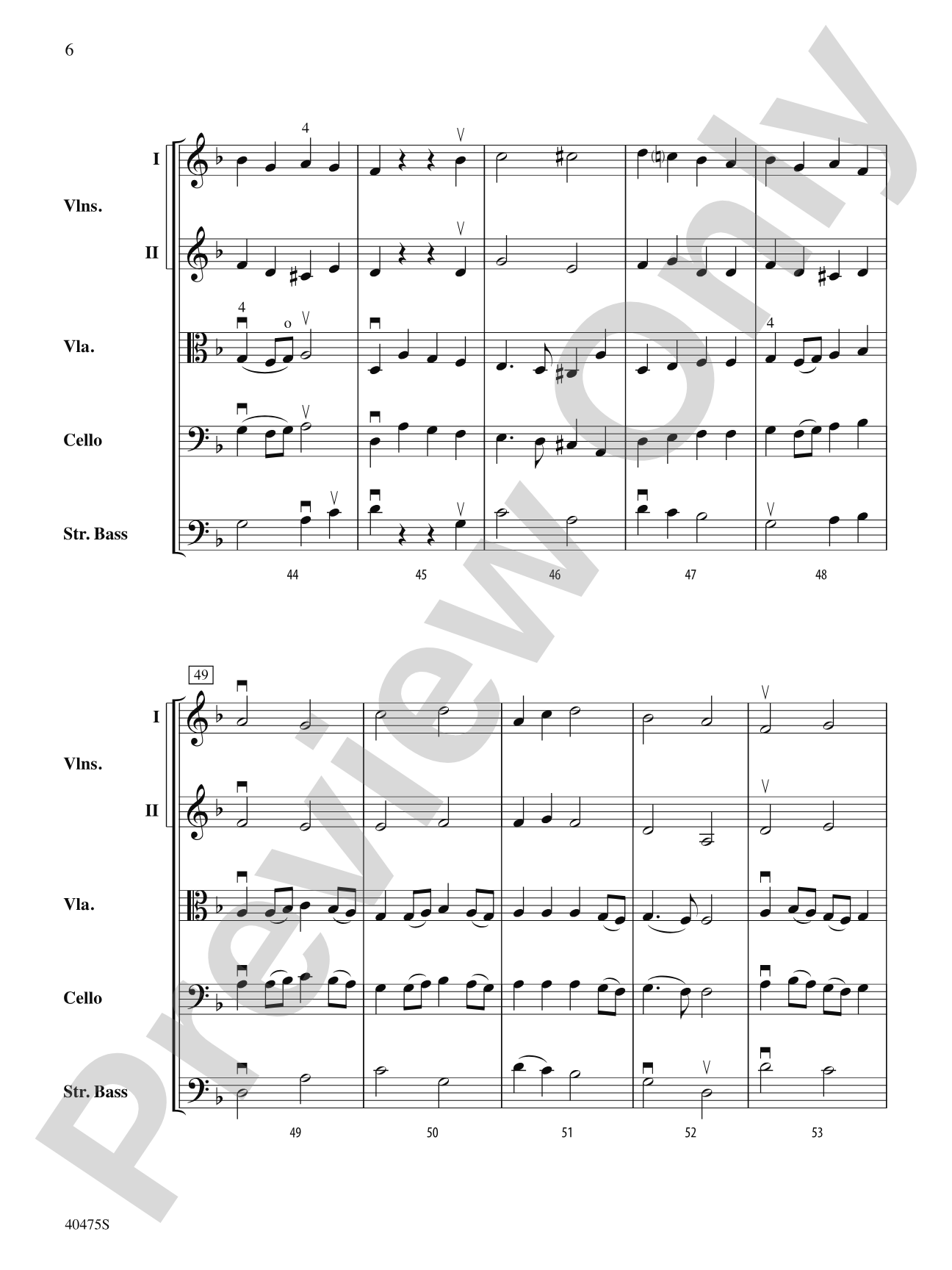Dove's Vagary: String Orchestra Conductor Score & Parts