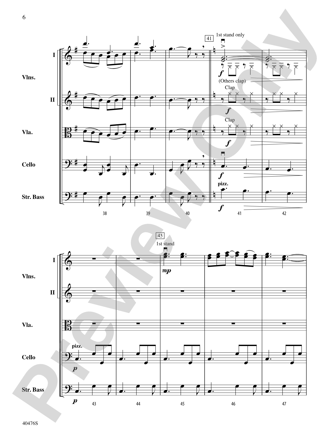 Pastorella: String Orchestra Conductor Score & Parts