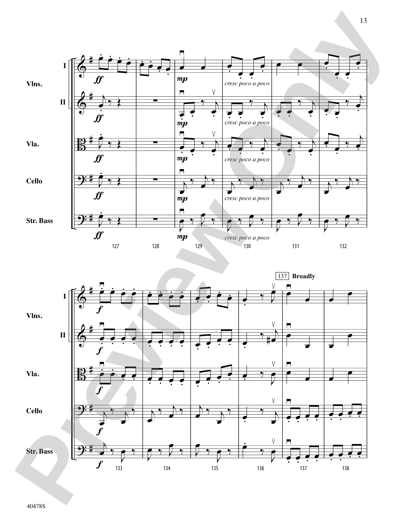 Coney Island Romp: String Orchestra Conductor Score & Parts