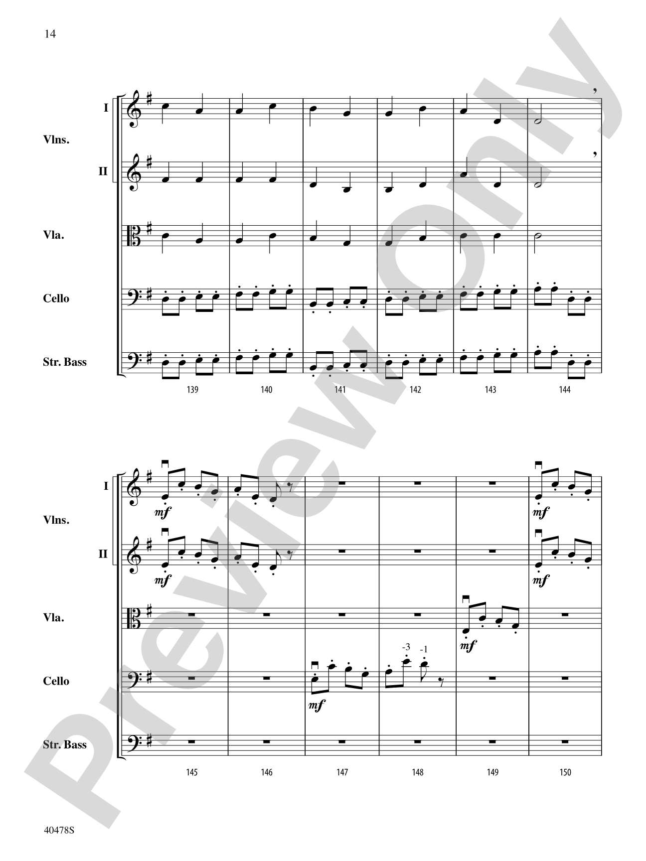 Coney Island Romp: String Orchestra Conductor Score & Parts