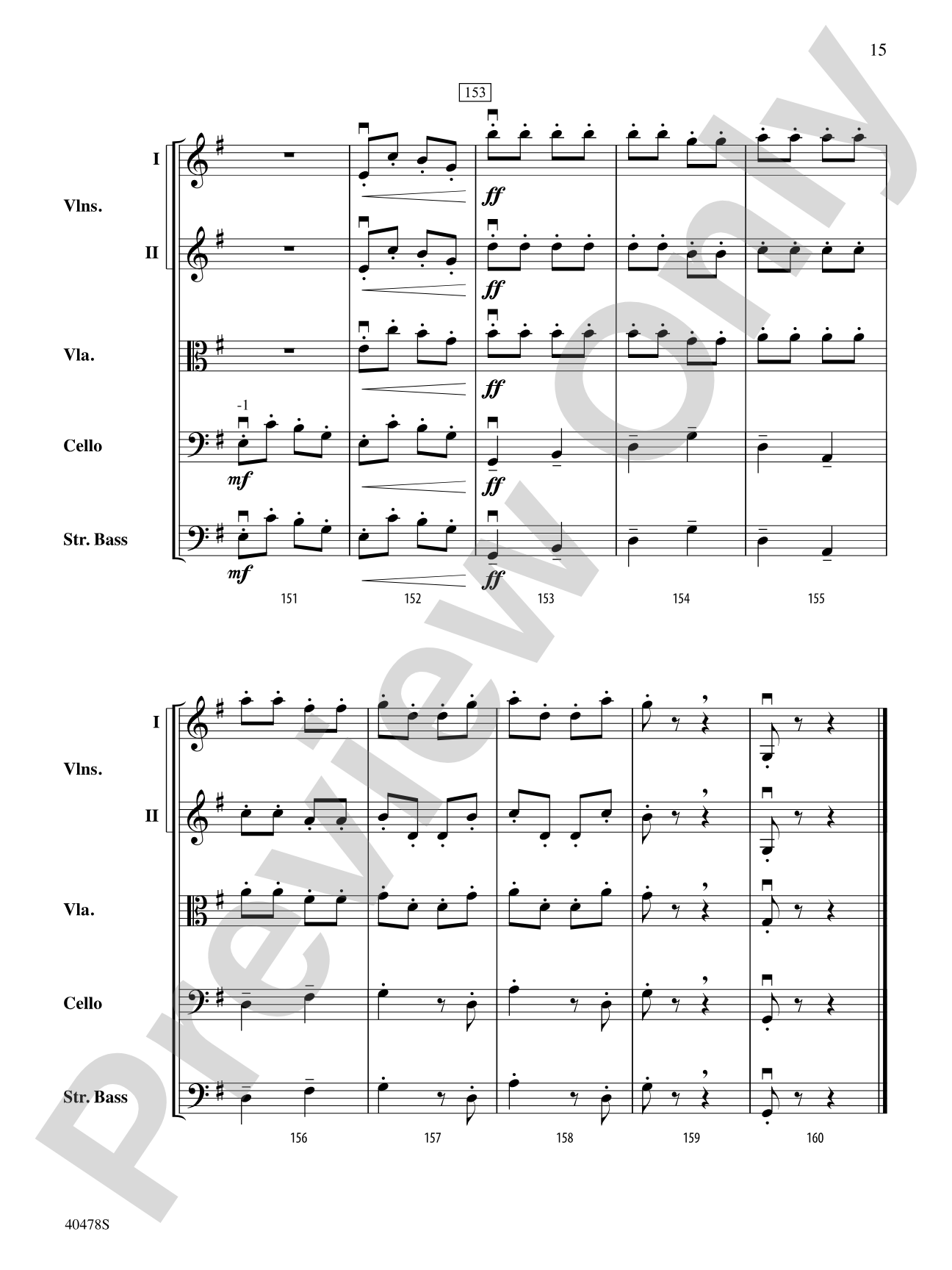 Coney Island Romp: String Orchestra Conductor Score & Parts