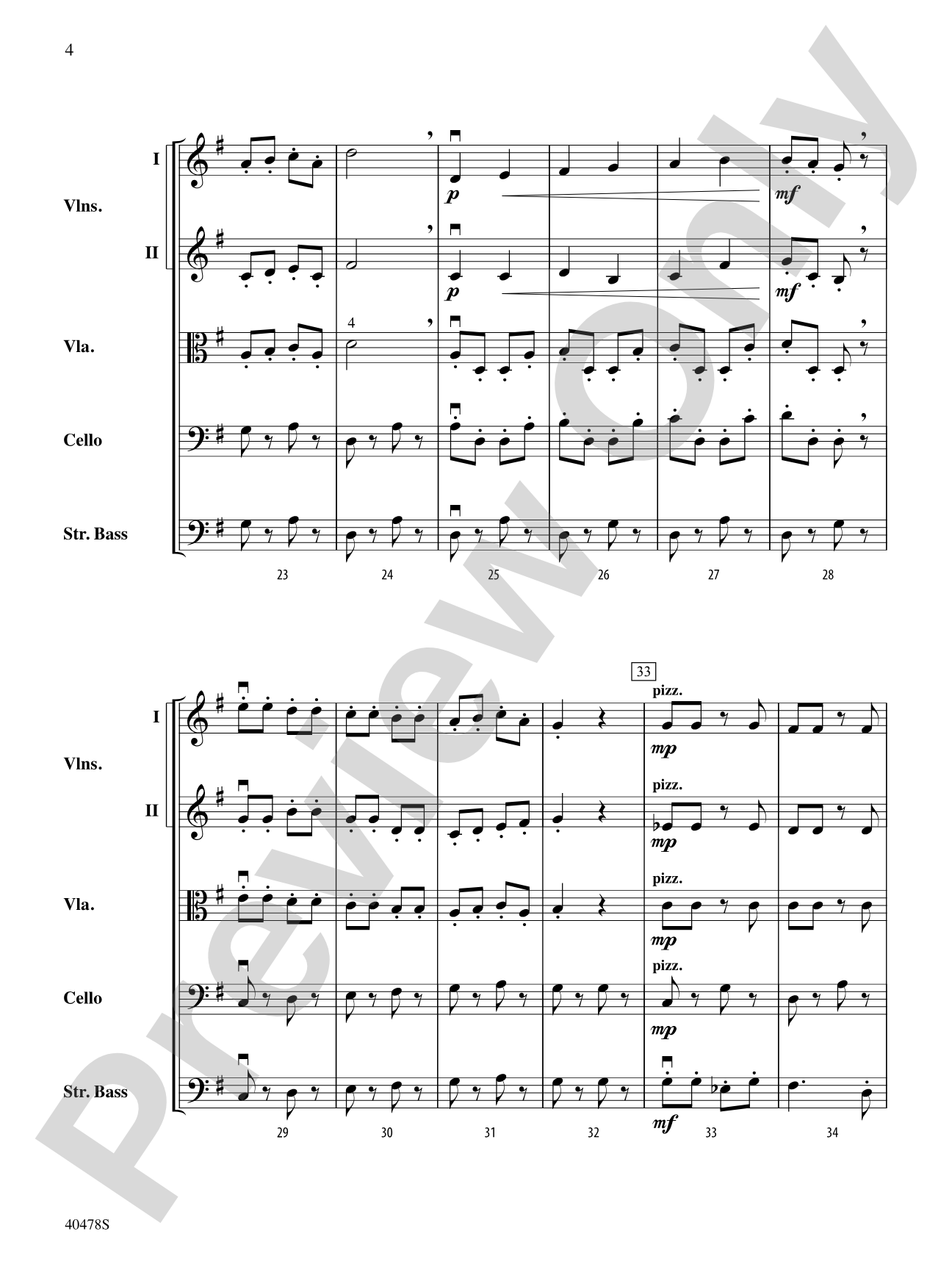 Coney Island Romp: String Orchestra Conductor Score & Parts