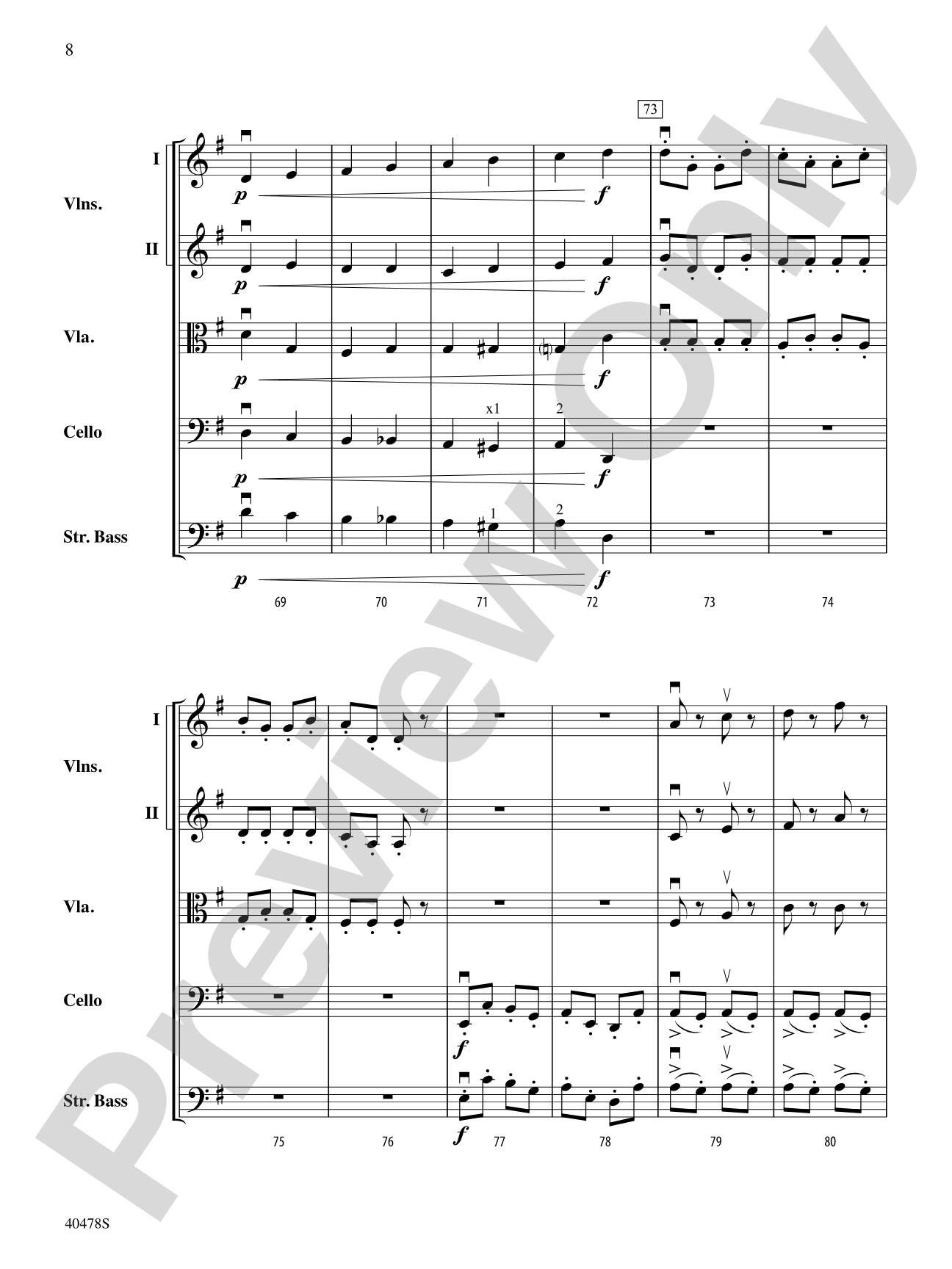 Coney Island Romp: String Orchestra Conductor Score & Parts