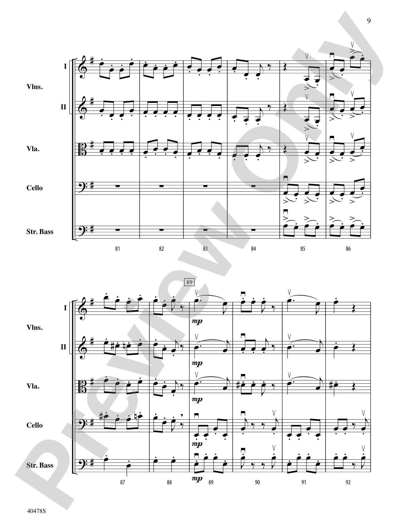 Coney Island Romp: String Orchestra Conductor Score & Parts