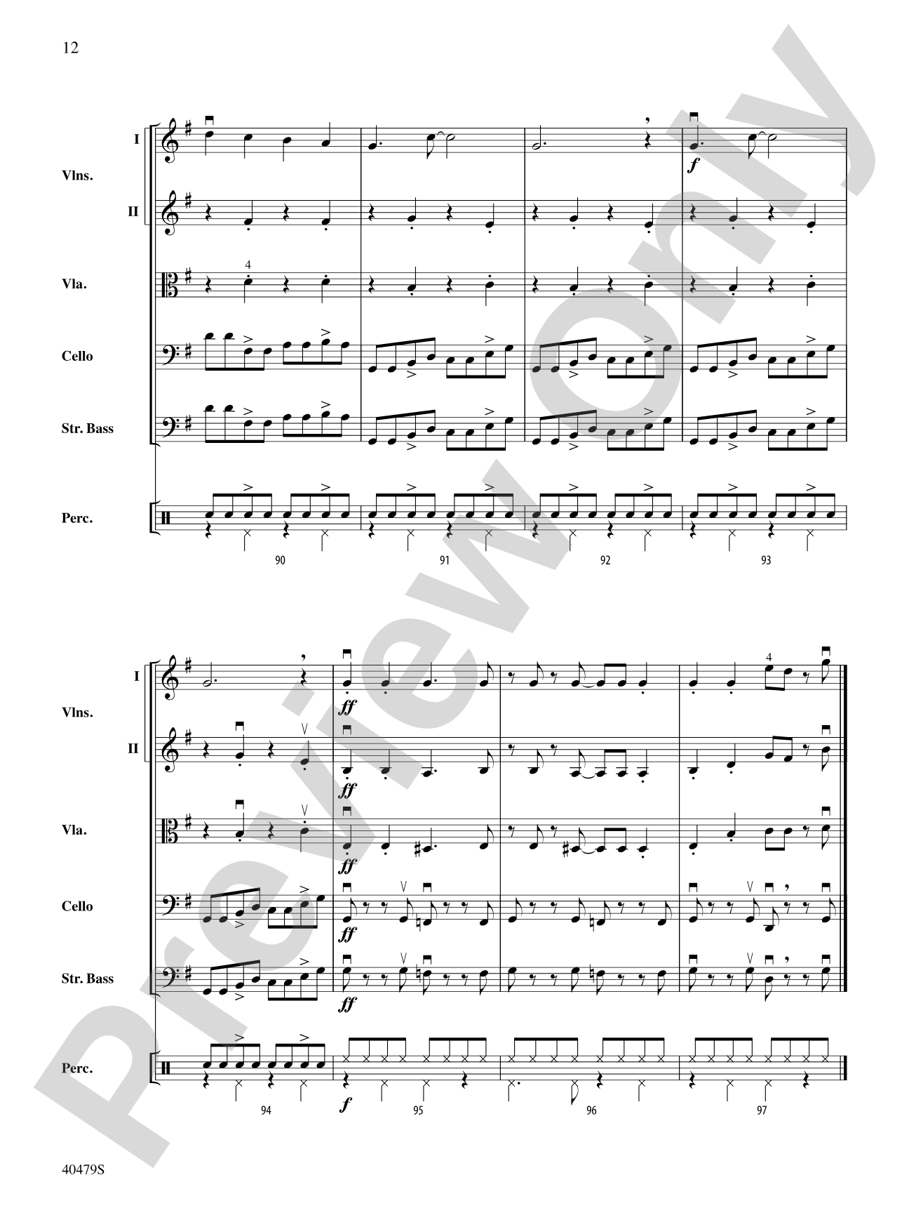 Dancing King Wenceslas: String Orchestra Conductor Score & Parts