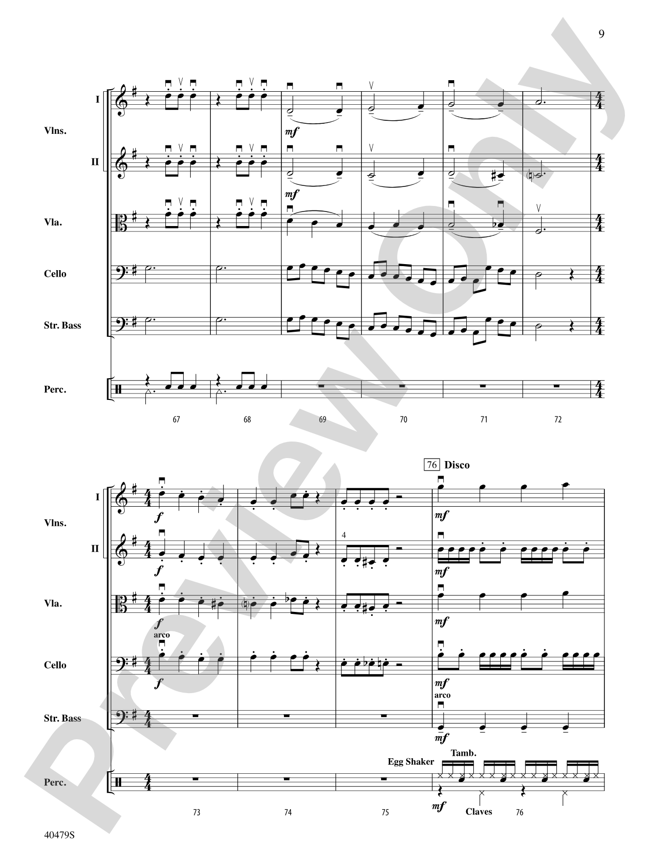 Dancing King Wenceslas: String Orchestra Conductor Score & Parts