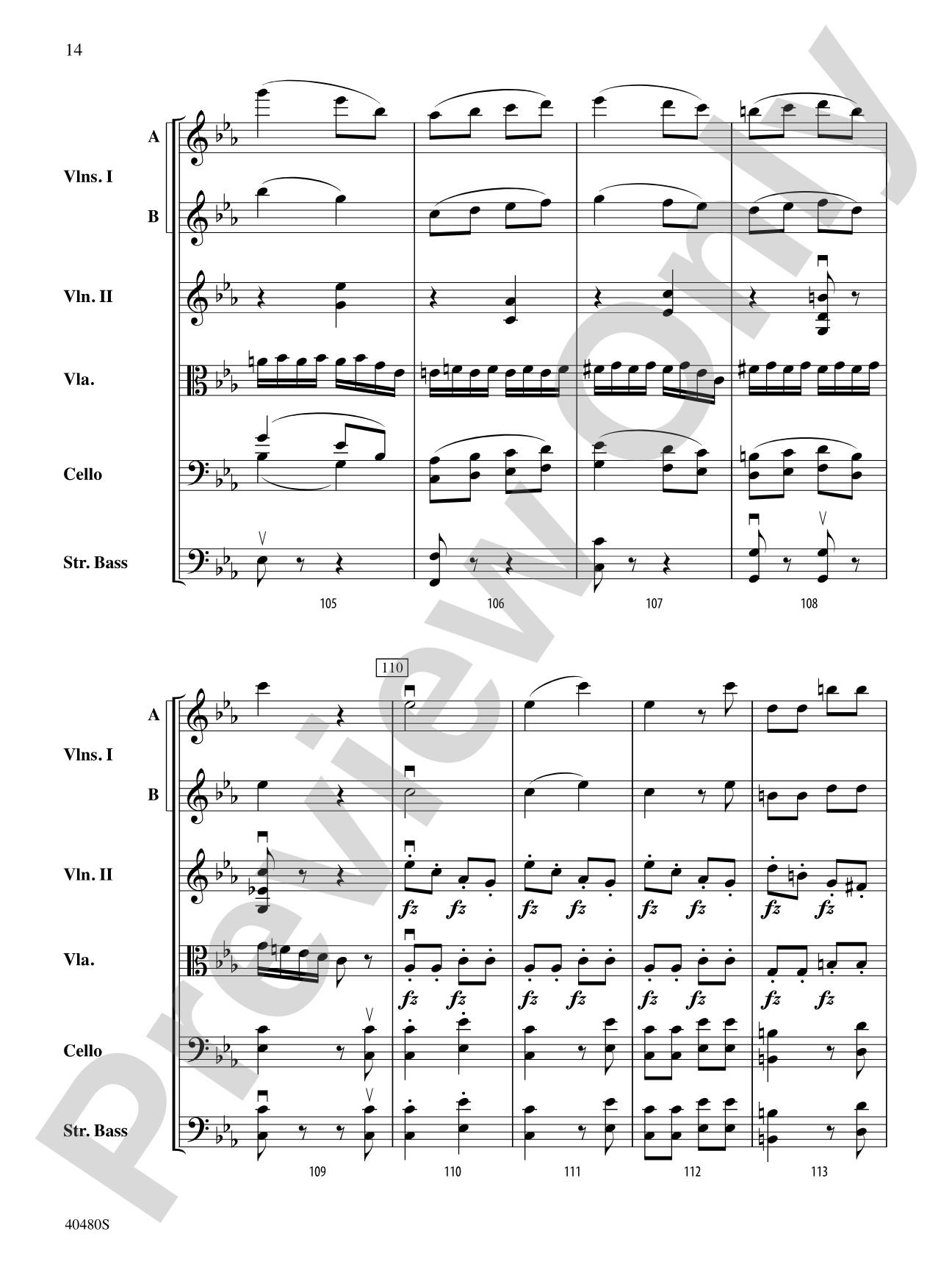Symphony No. 8 in G Major: String Orchestra Conductor Score & Parts