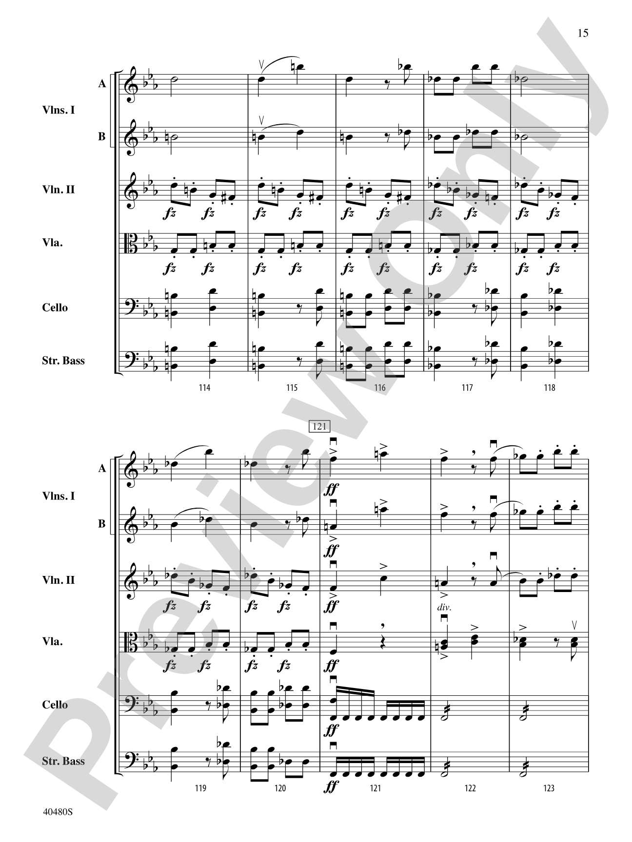 Symphony No. 8 in G Major: String Orchestra Conductor Score & Parts