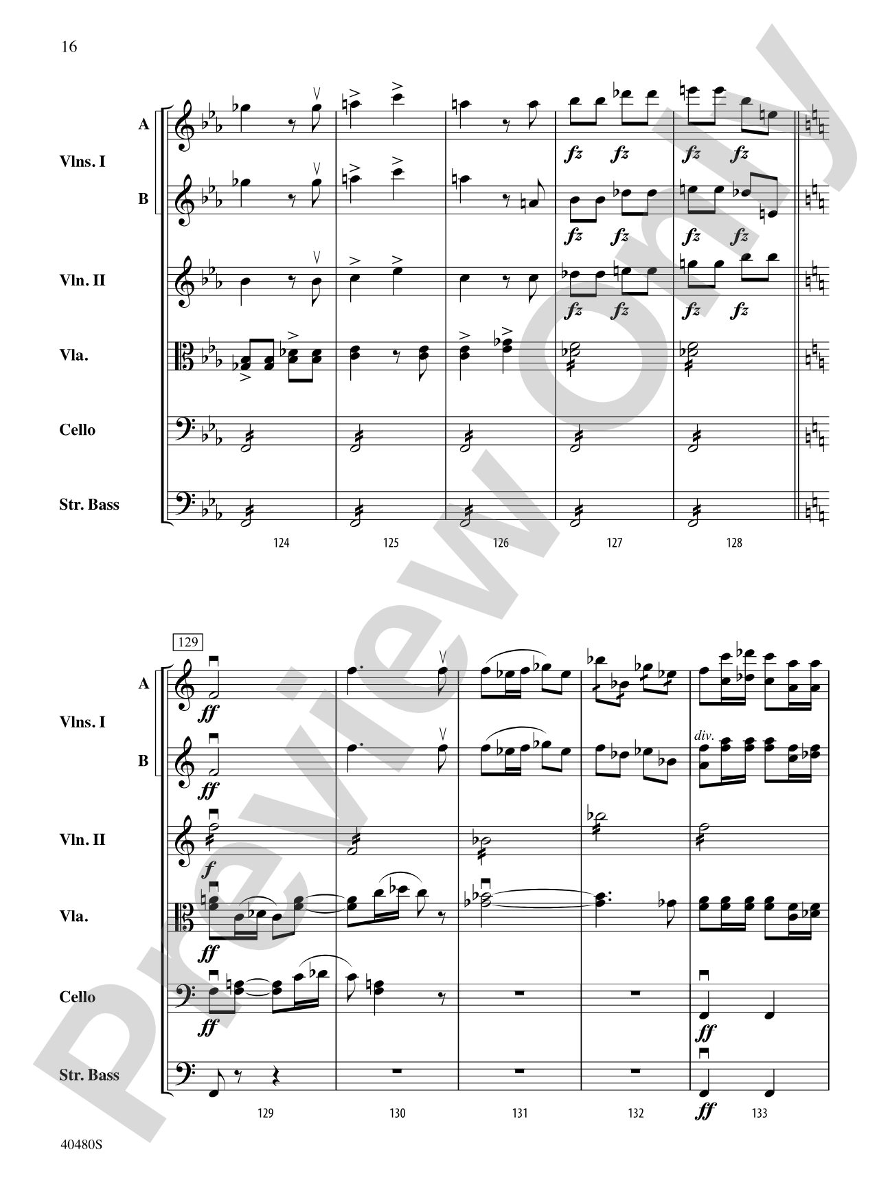 Symphony No. 8 in G Major: String Orchestra Conductor Score & Parts