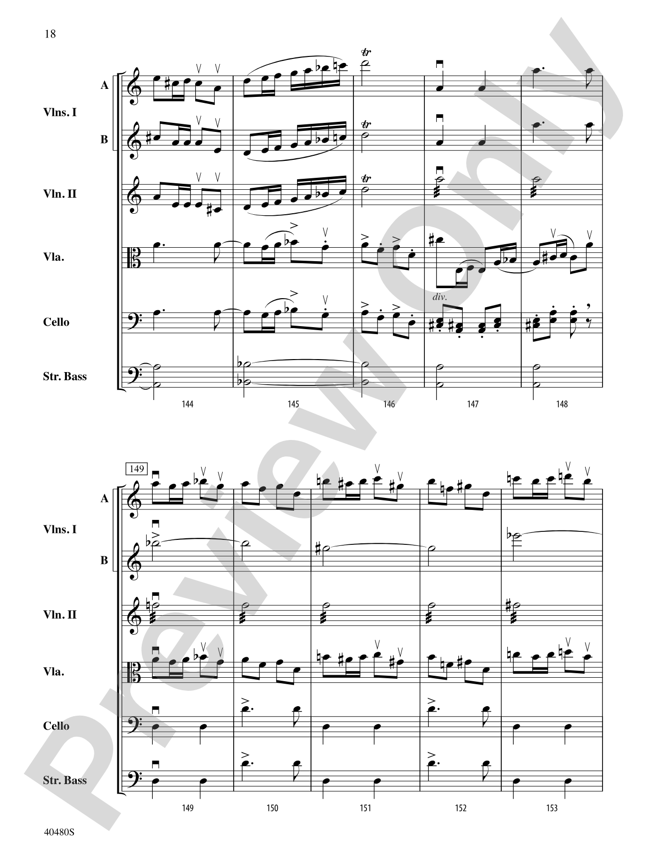 Symphony No. 8 in G Major: String Orchestra Conductor Score & Parts