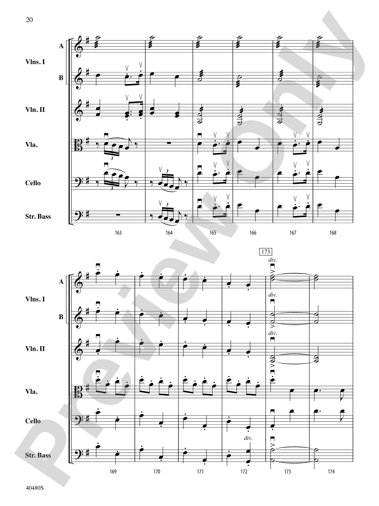 Symphony No. 8 in G Major: String Orchestra Conductor Score & Parts