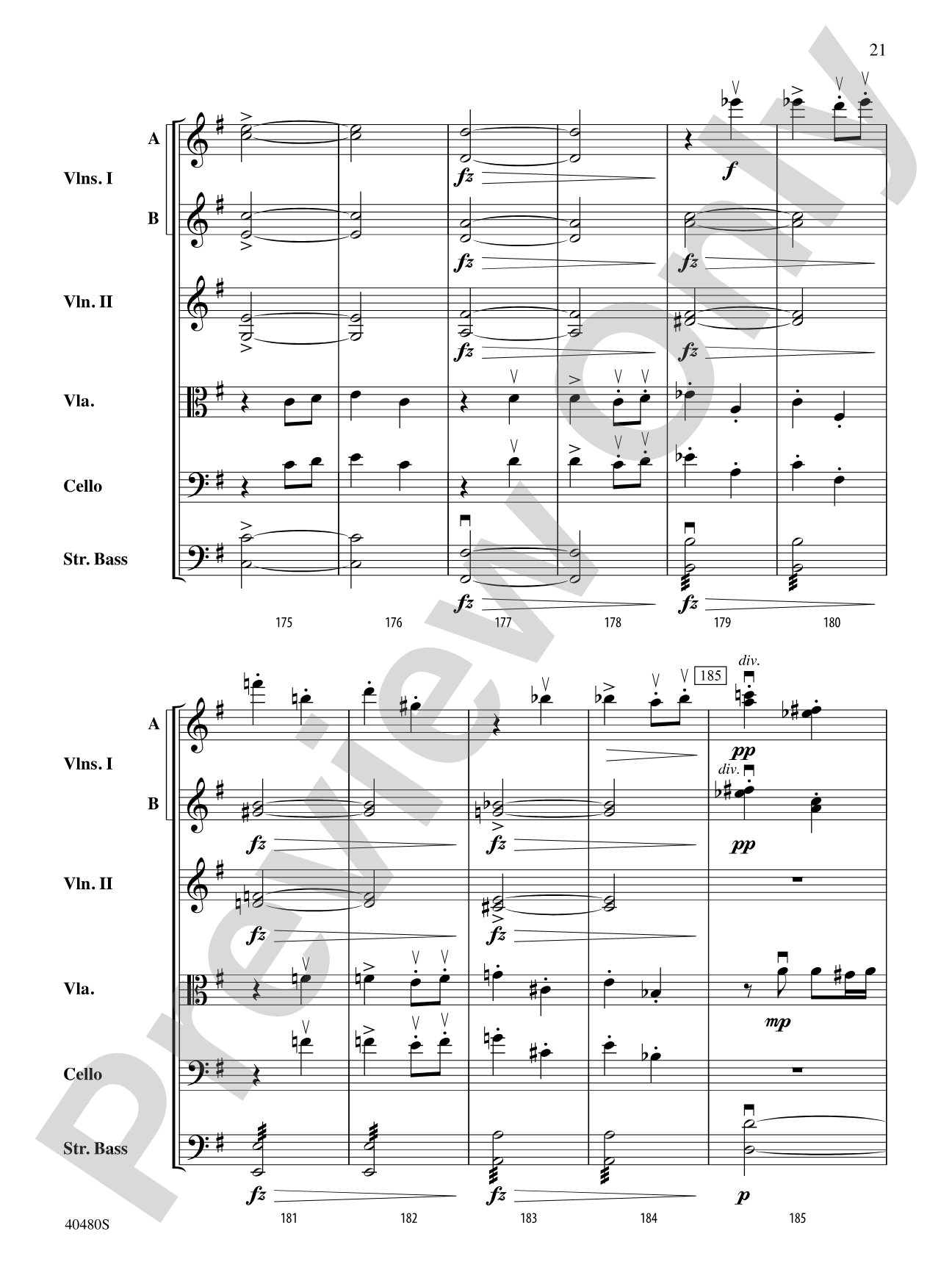 Symphony No. 8 in G Major: String Orchestra Conductor Score & Parts