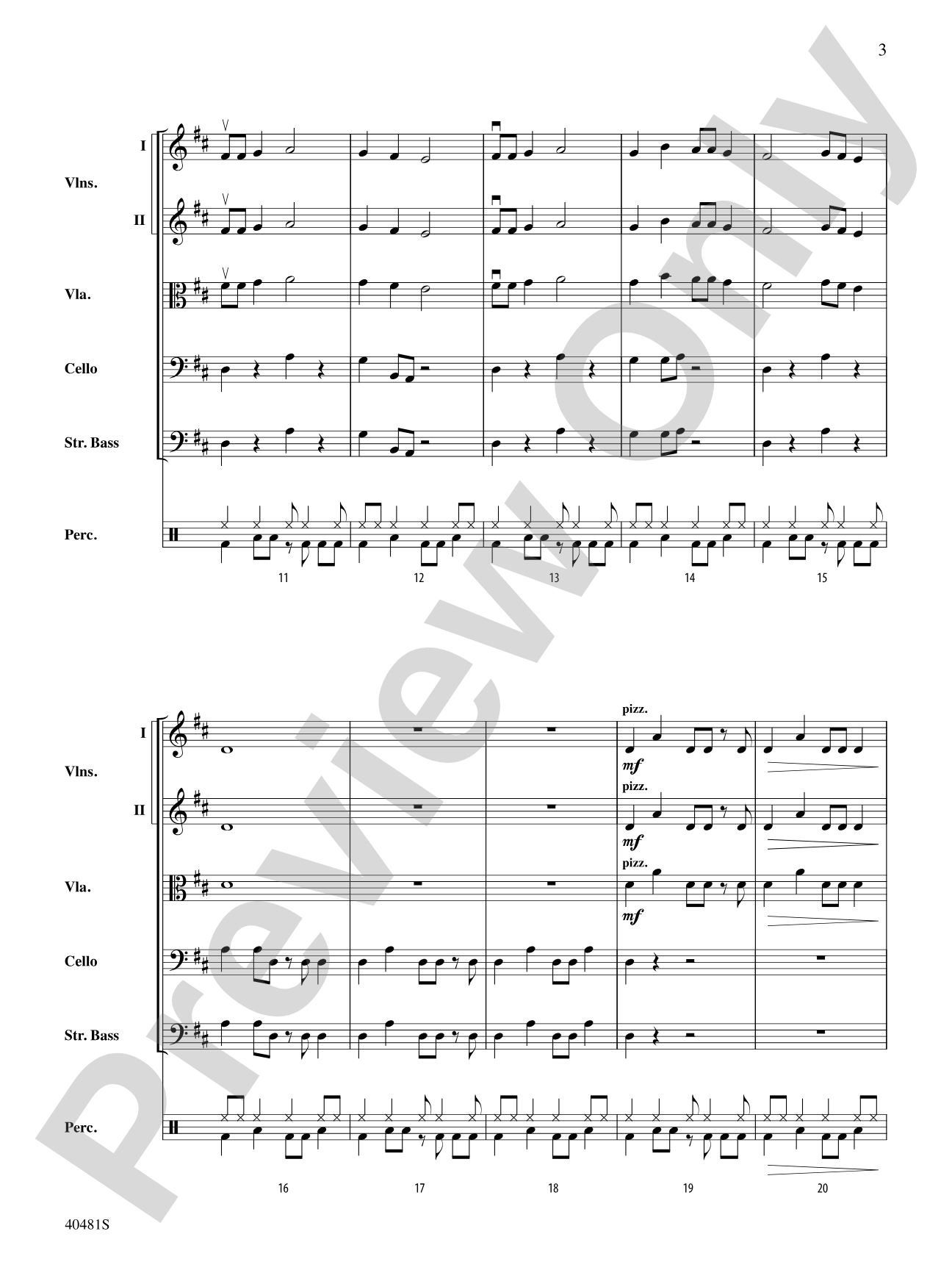 DNA: String Orchestra Conductor Score & Parts