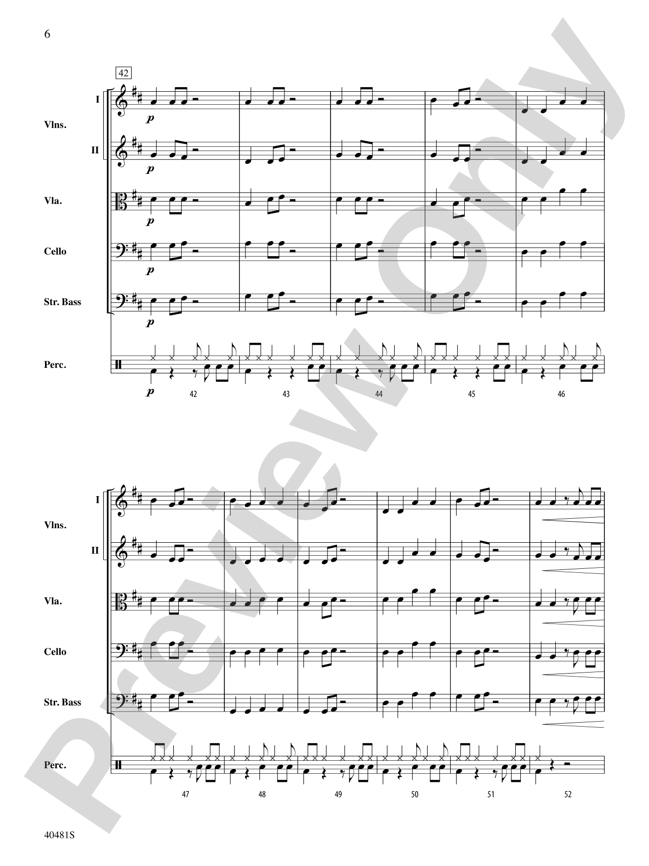 DNA: String Orchestra Conductor Score & Parts