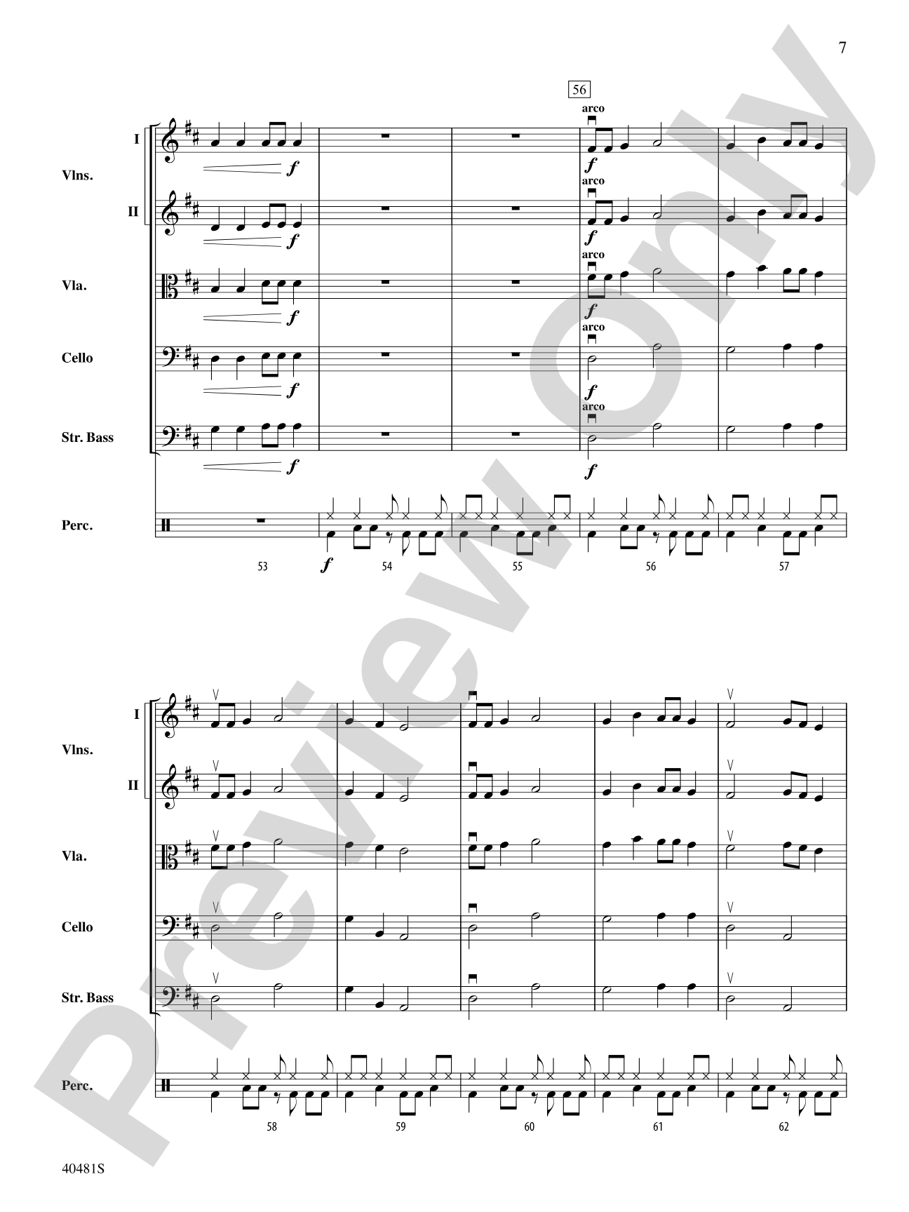 DNA: String Orchestra Conductor Score & Parts