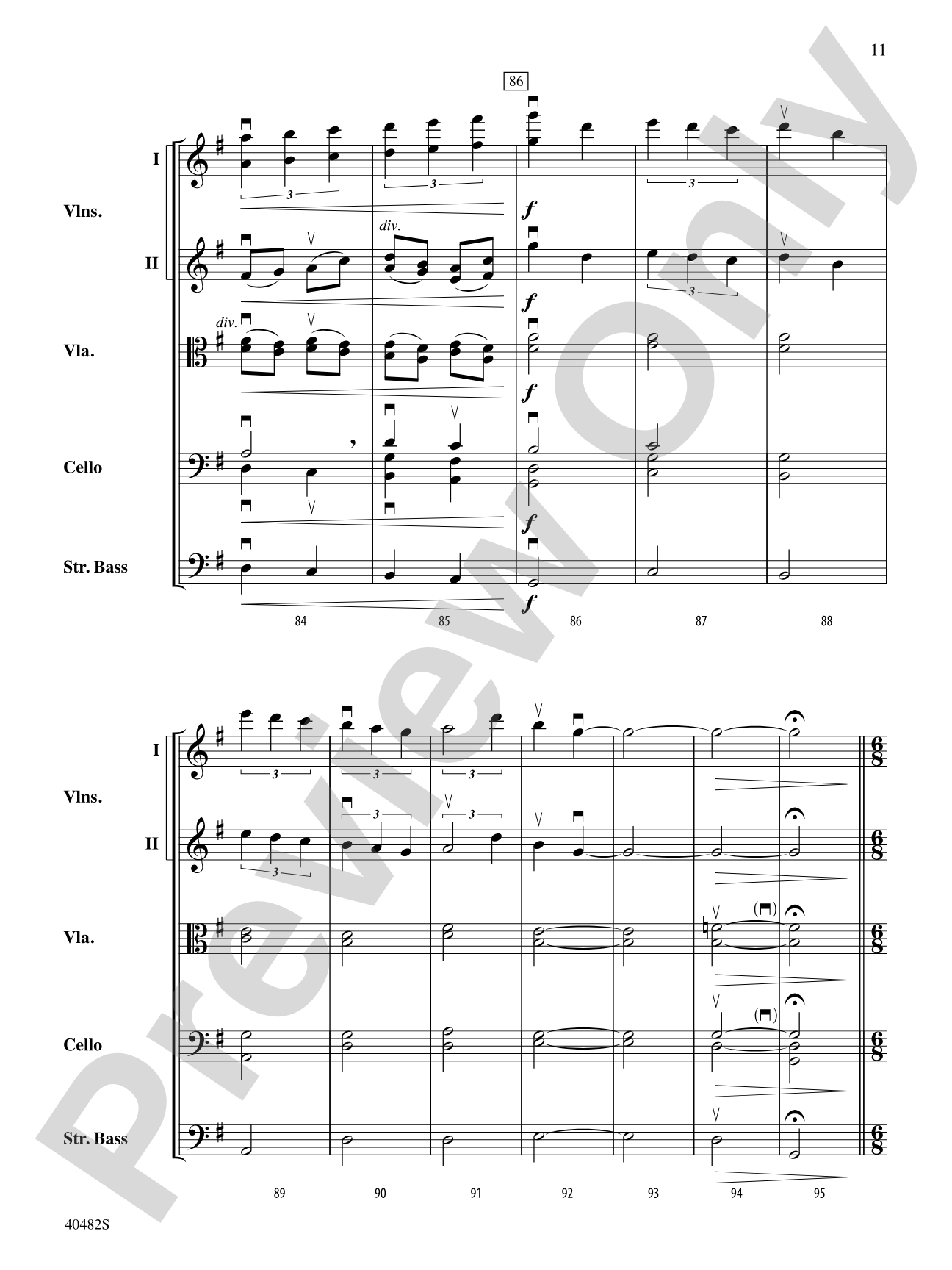 Gallop and Walk: String Orchestra Conductor Score & Parts