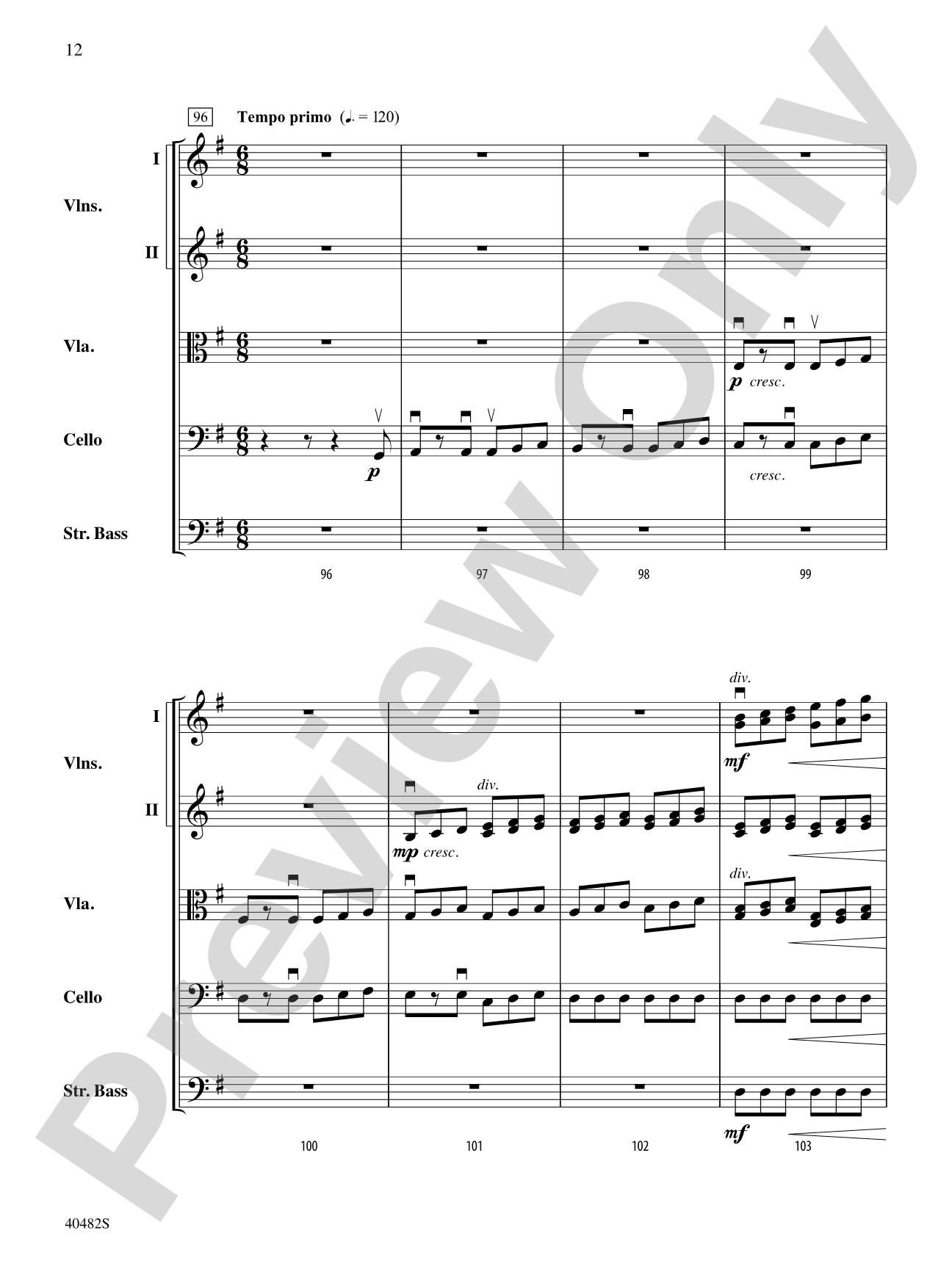Gallop and Walk: String Orchestra Conductor Score & Parts