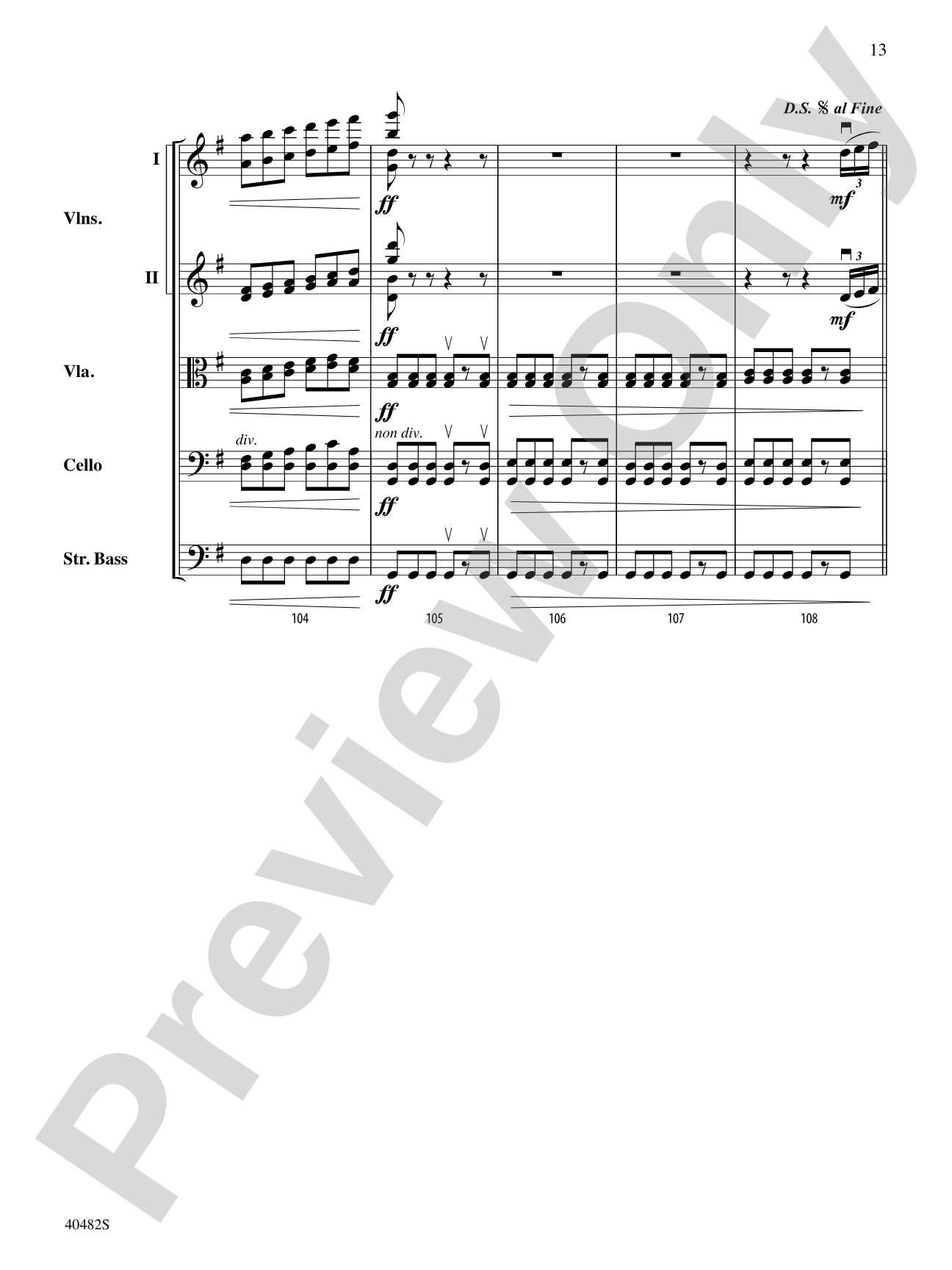 Gallop and Walk: String Orchestra Conductor Score & Parts