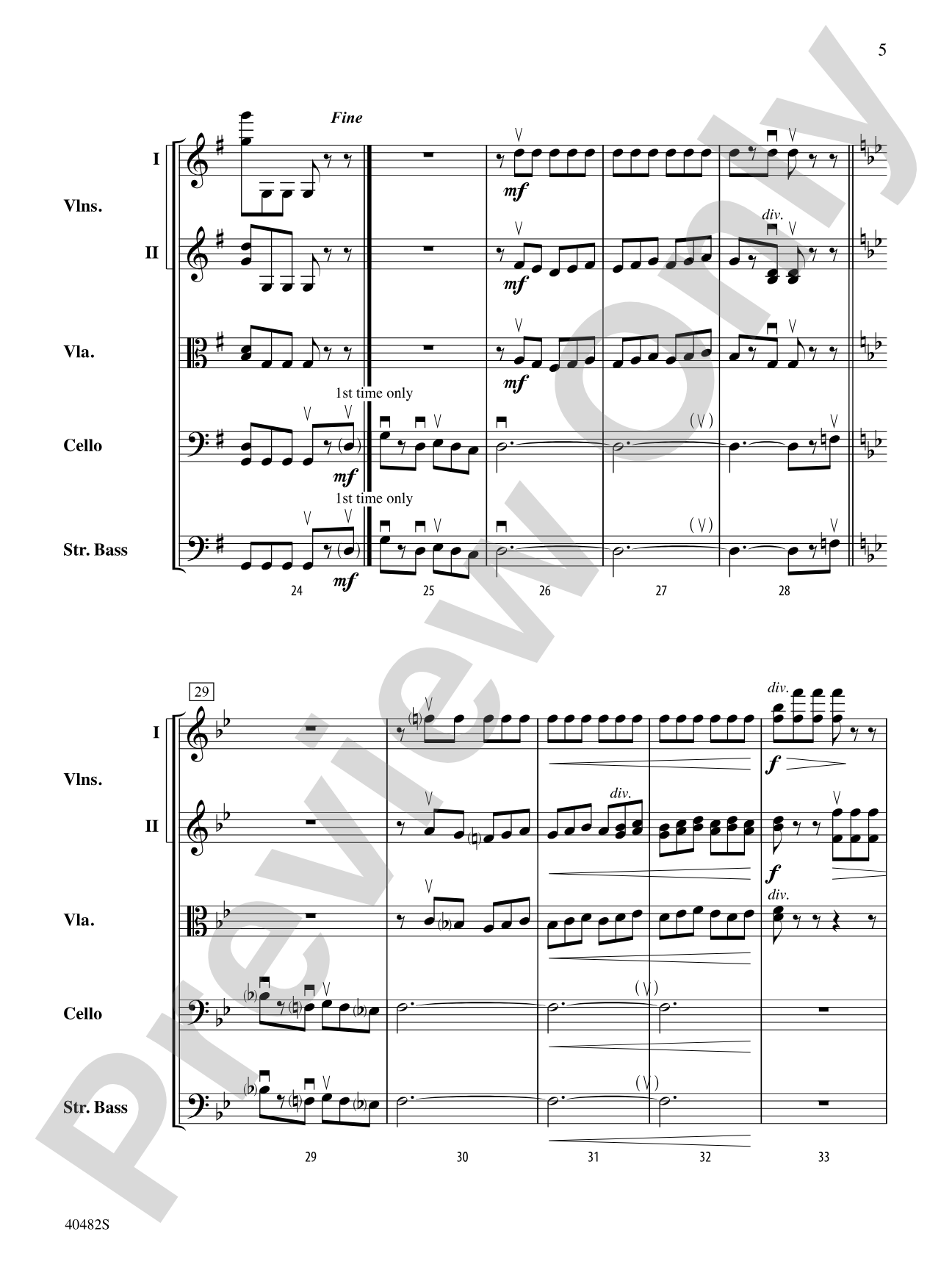 Gallop and Walk: String Orchestra Conductor Score & Parts