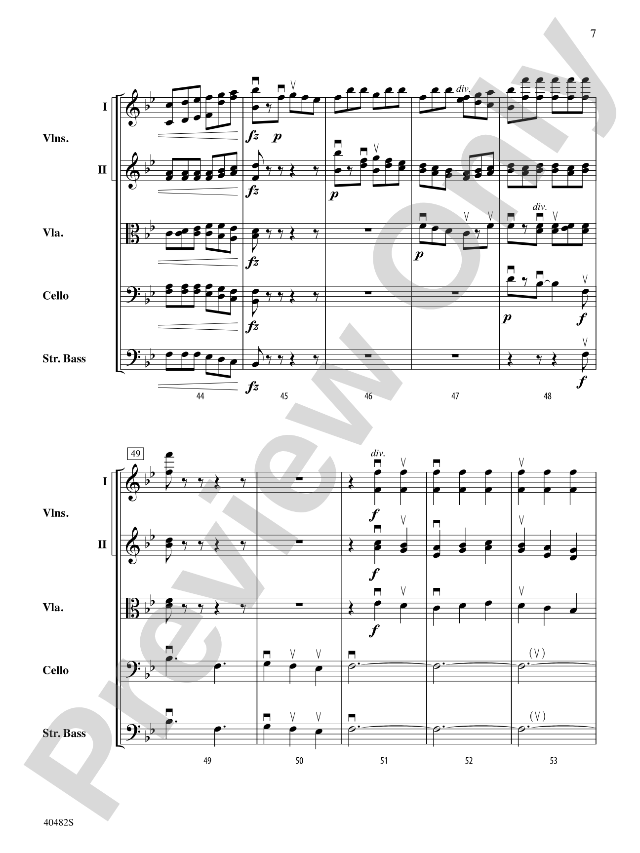 Gallop and Walk: String Orchestra Conductor Score & Parts