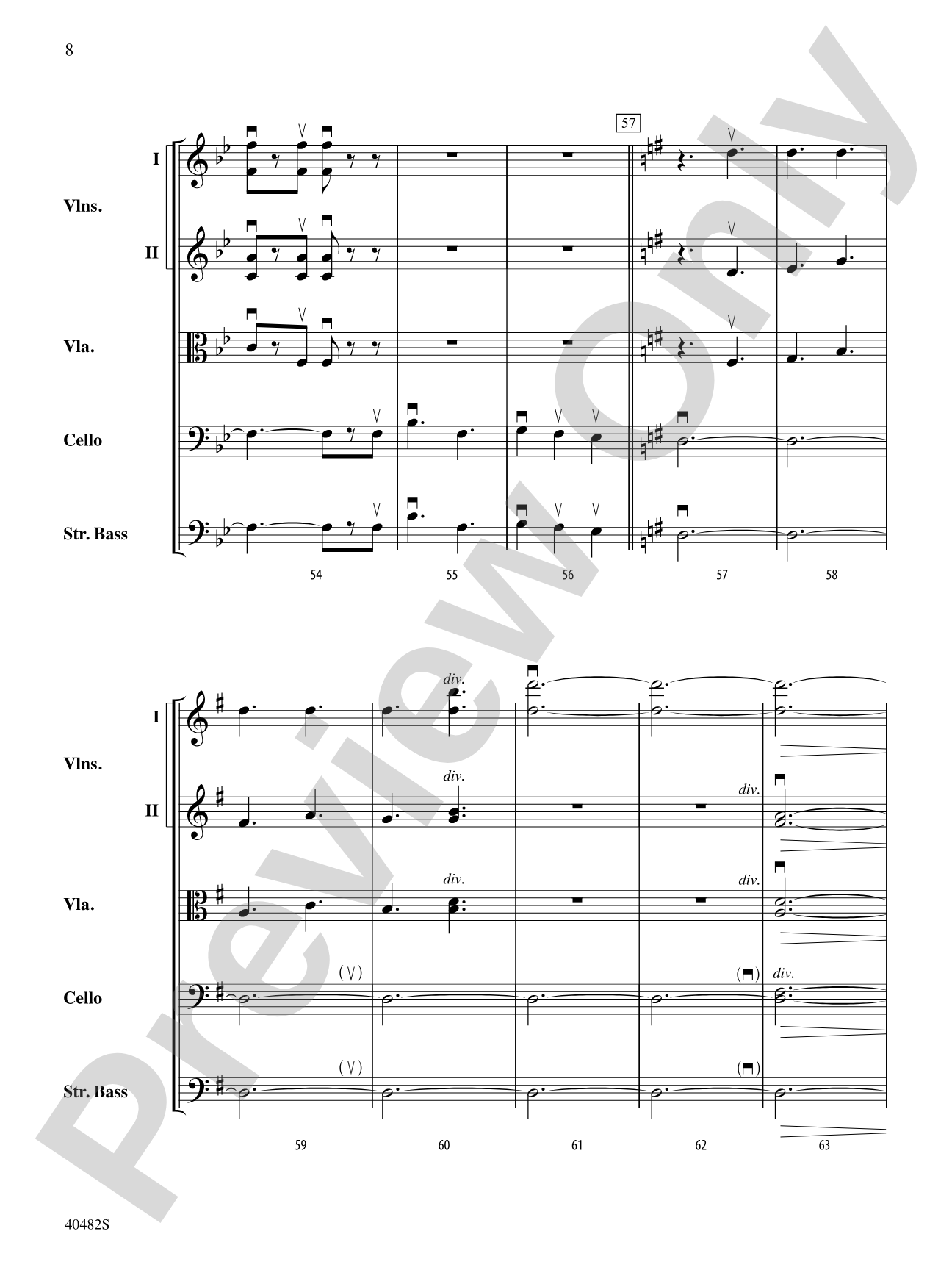 Gallop and Walk: String Orchestra Conductor Score & Parts