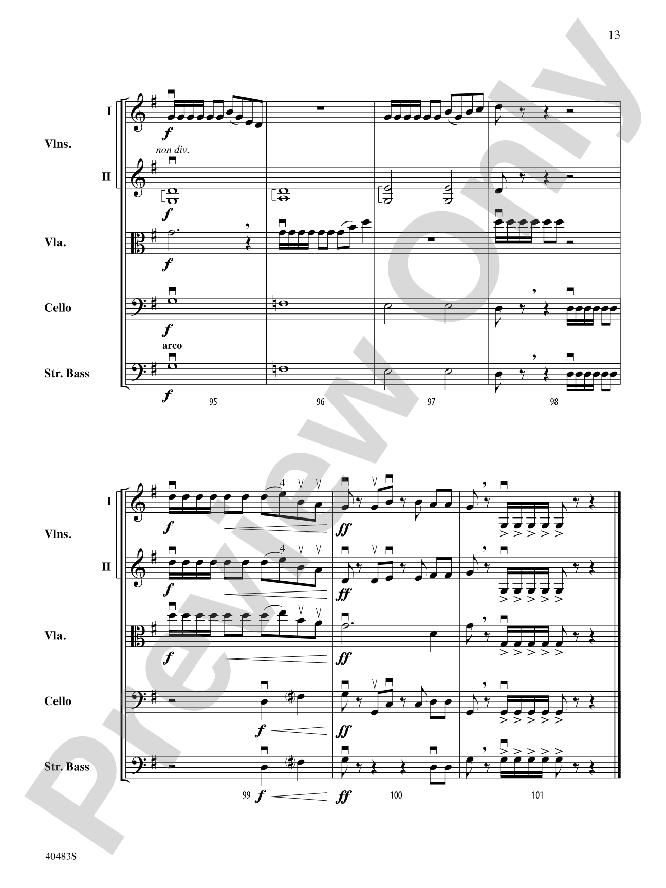 Viola Country: String Orchestra Conductor Score & Parts