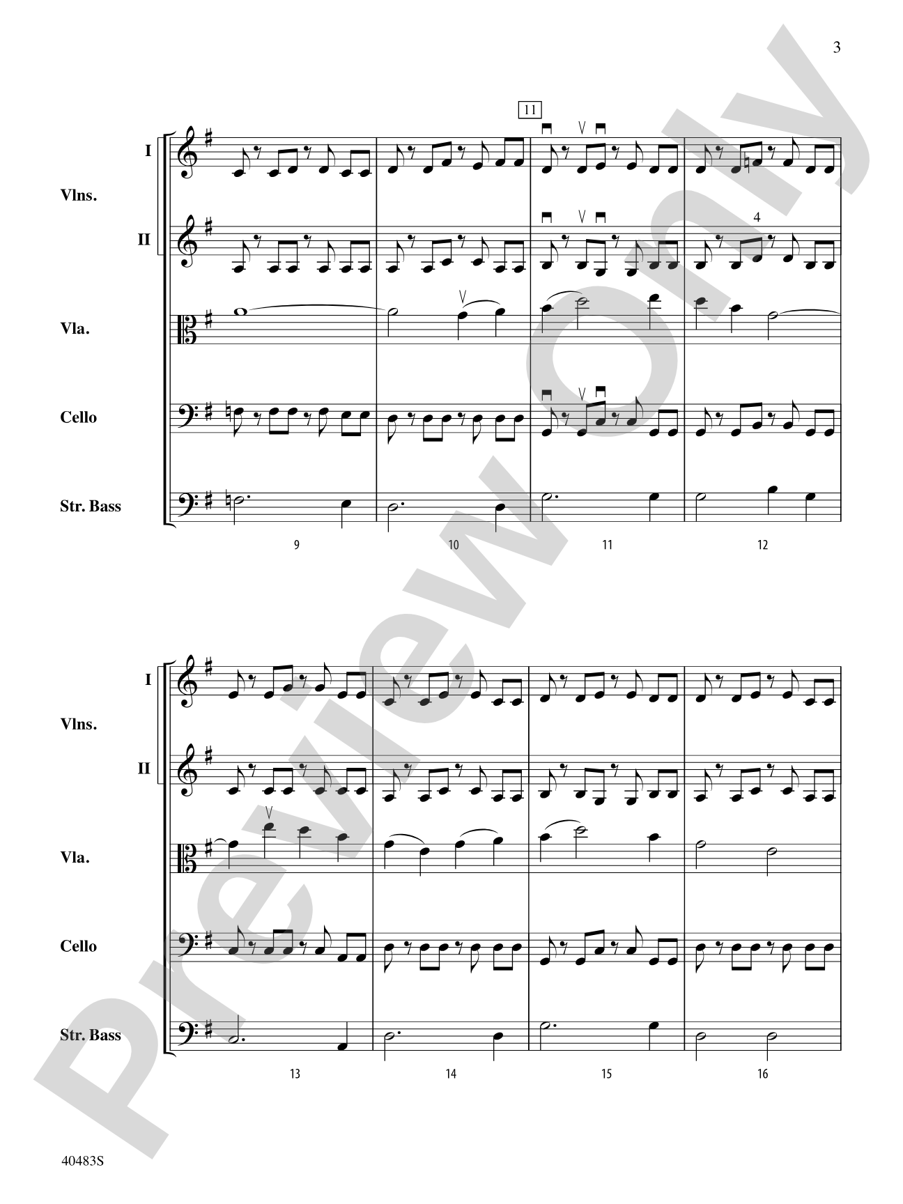 Viola Country: String Orchestra Conductor Score & Parts