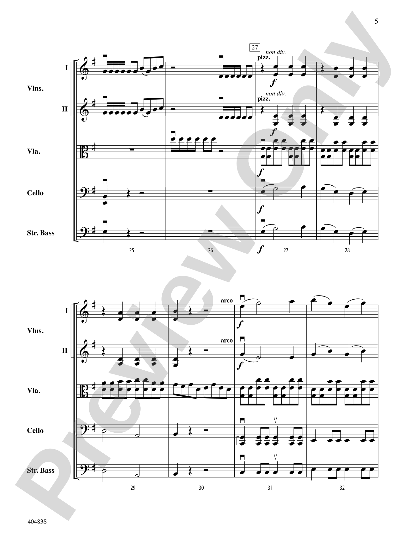 Viola Country: String Orchestra Conductor Score & Parts