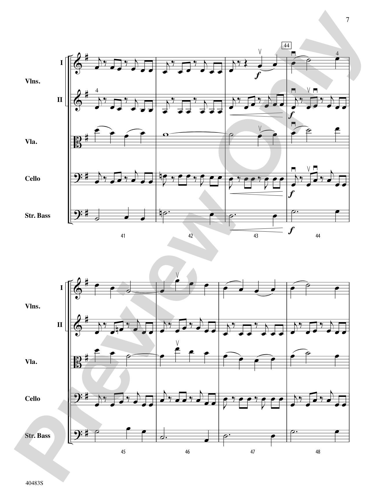 Viola Country: String Orchestra Conductor Score & Parts