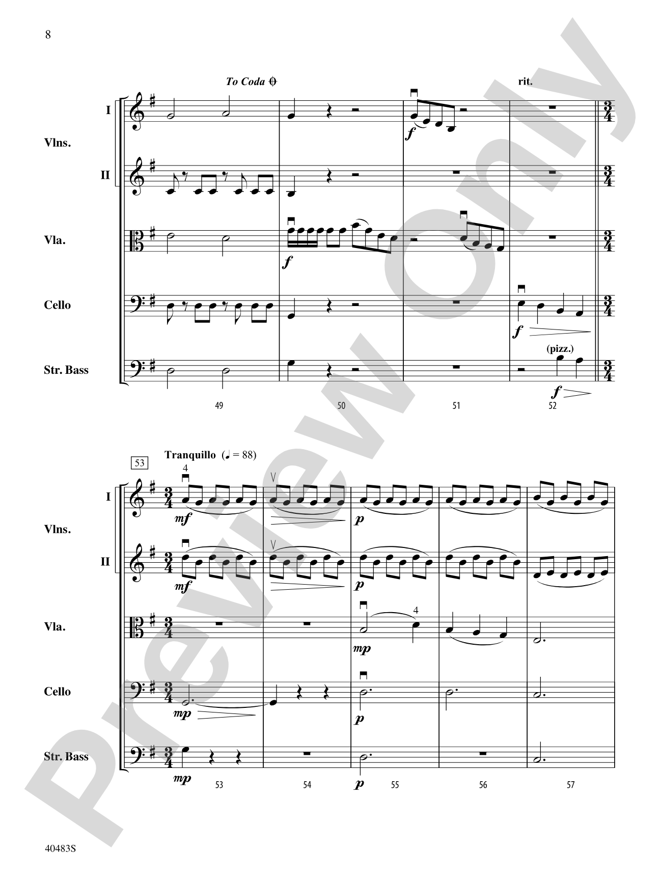 Viola Country: String Orchestra Conductor Score & Parts