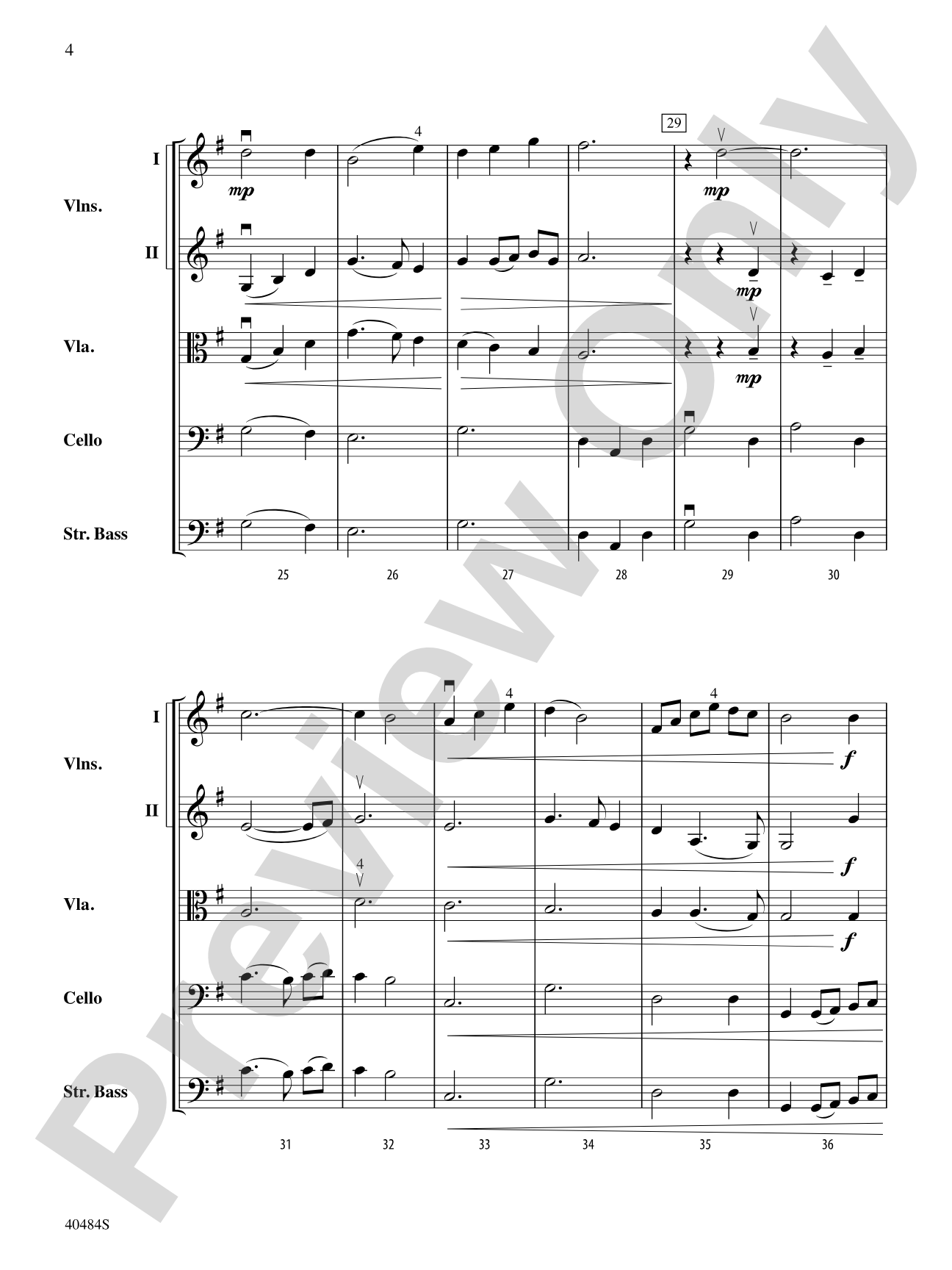 Stony Brook Waltz: String Orchestra Conductor Score & Parts
