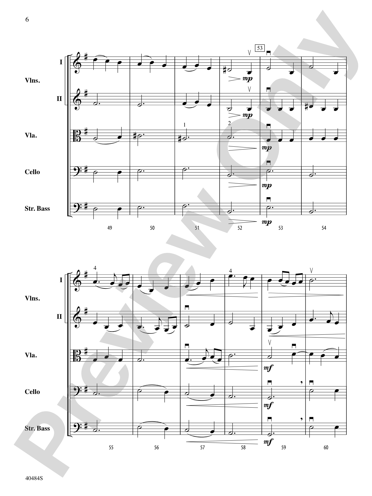 Stony Brook Waltz: String Orchestra Conductor Score & Parts