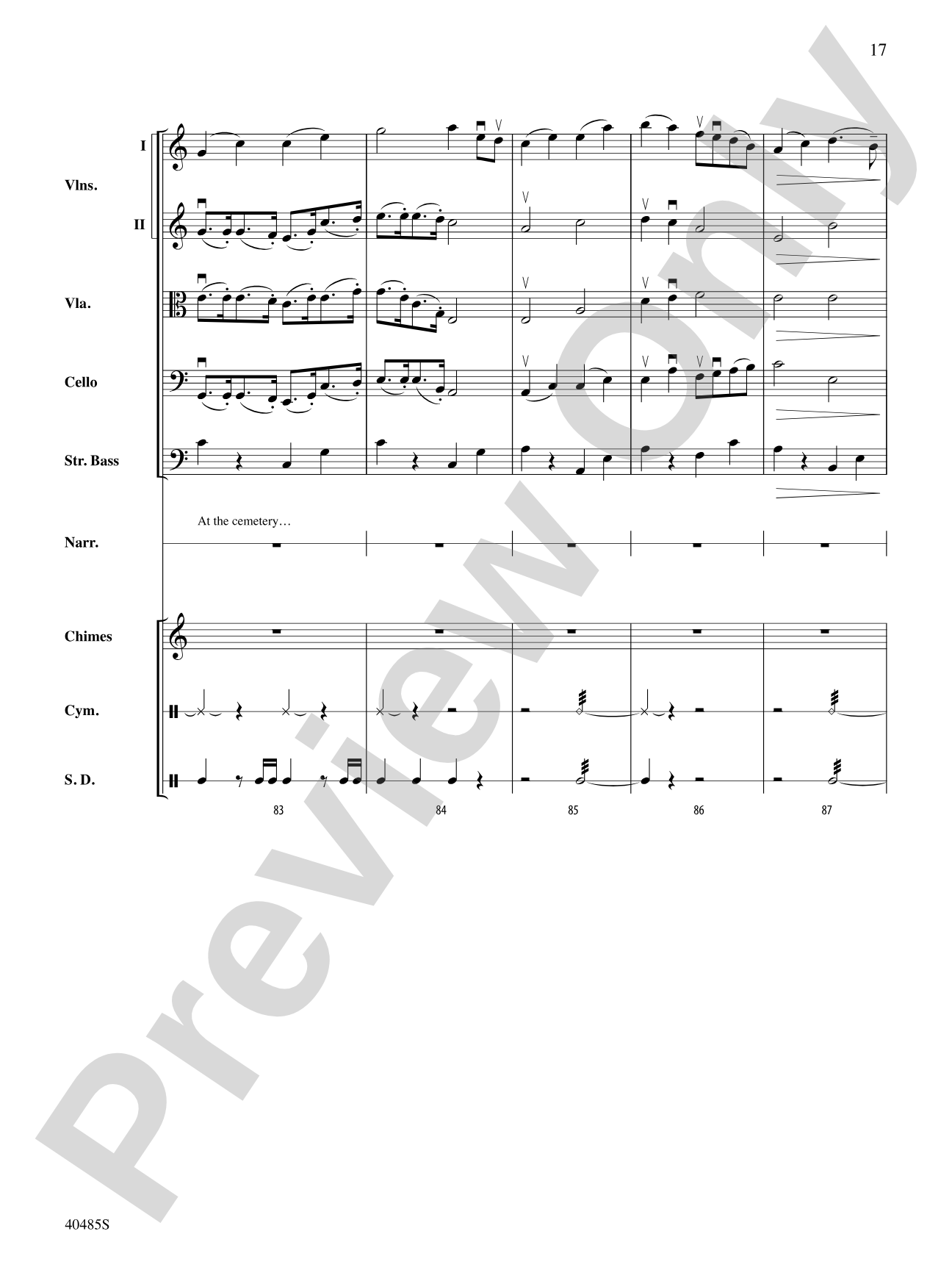 Lincoln at Gettysburg: String Orchestra Conductor Score & Parts