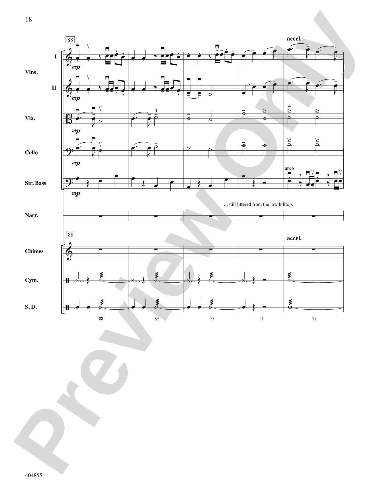 Lincoln at Gettysburg: String Orchestra Conductor Score & Parts