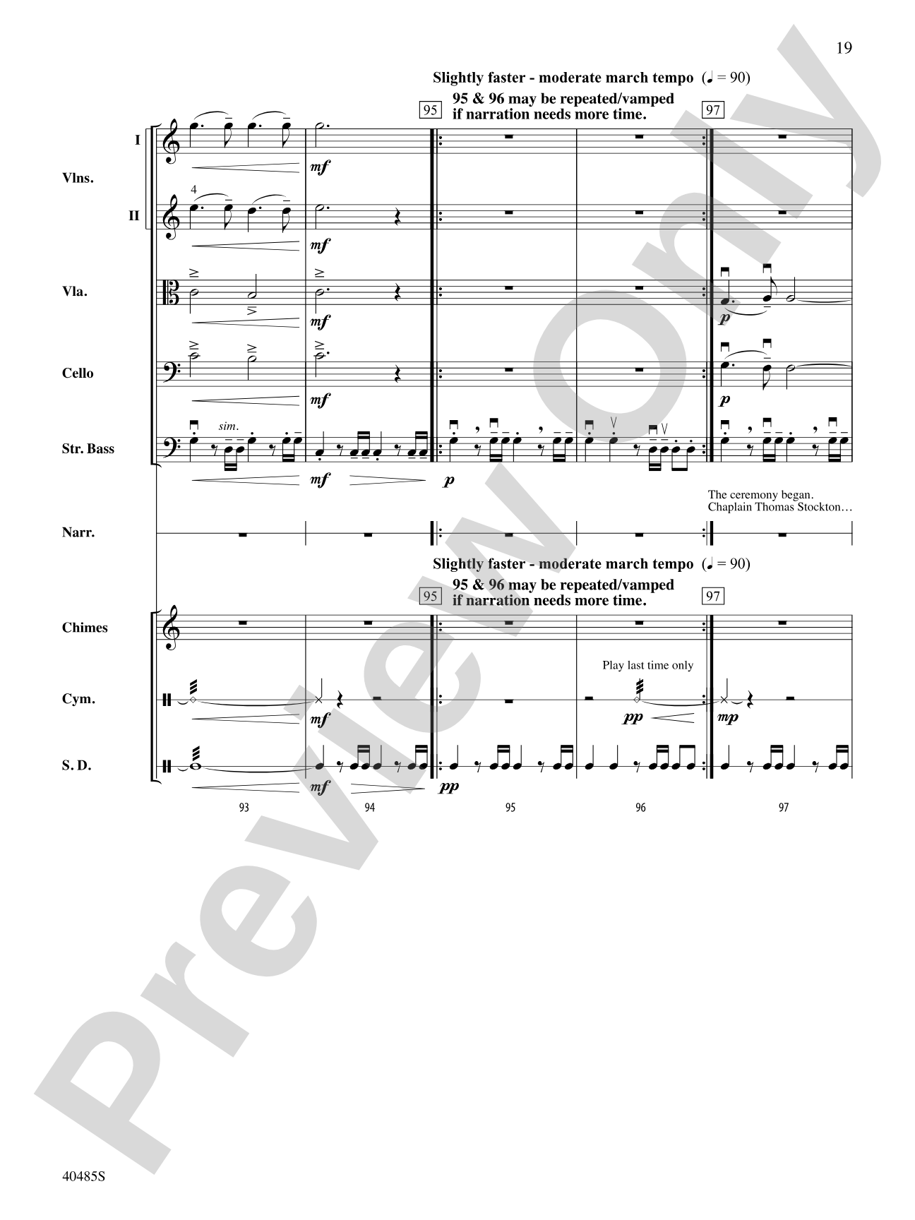 Lincoln at Gettysburg: String Orchestra Conductor Score & Parts