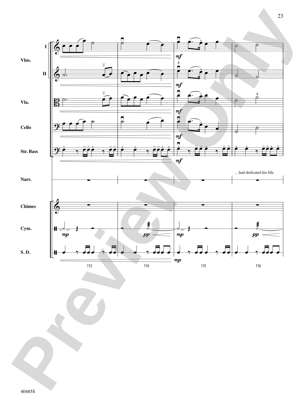 Lincoln at Gettysburg: String Orchestra Conductor Score & Parts