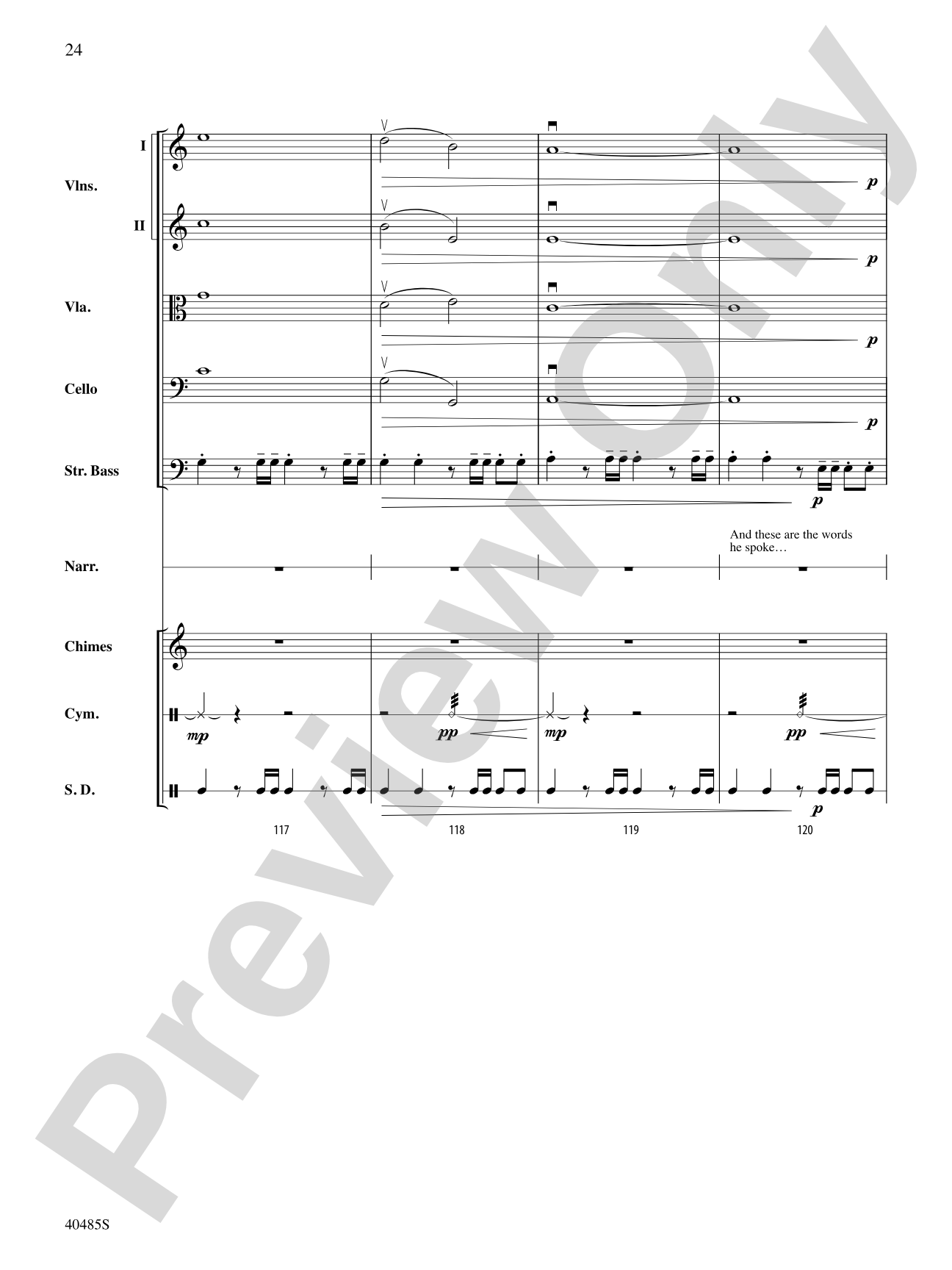 Lincoln at Gettysburg: String Orchestra Conductor Score & Parts