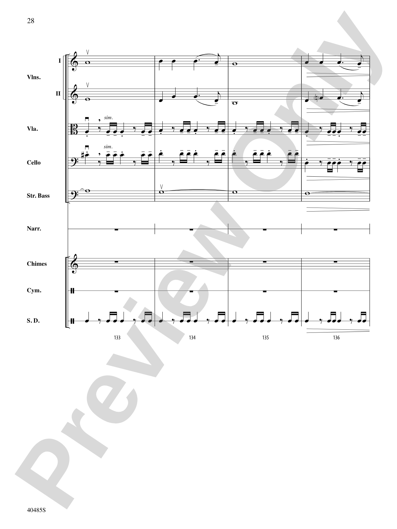 Lincoln at Gettysburg: String Orchestra Conductor Score & Parts