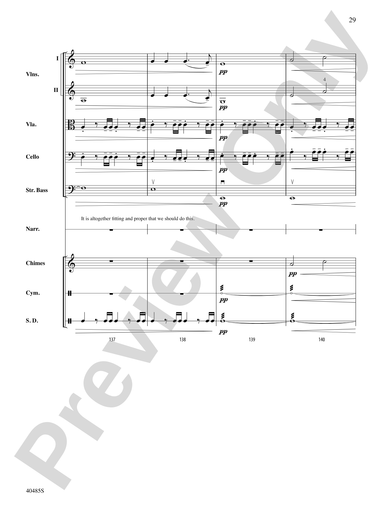 Lincoln at Gettysburg: String Orchestra Conductor Score & Parts