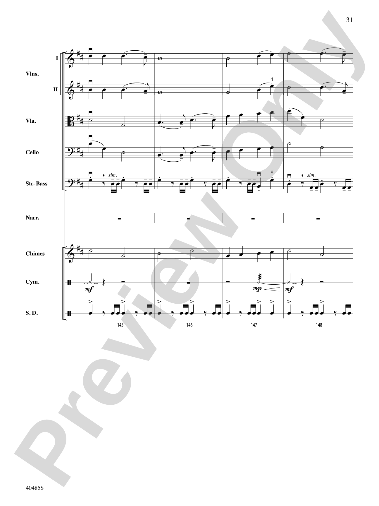 Lincoln at Gettysburg: String Orchestra Conductor Score & Parts