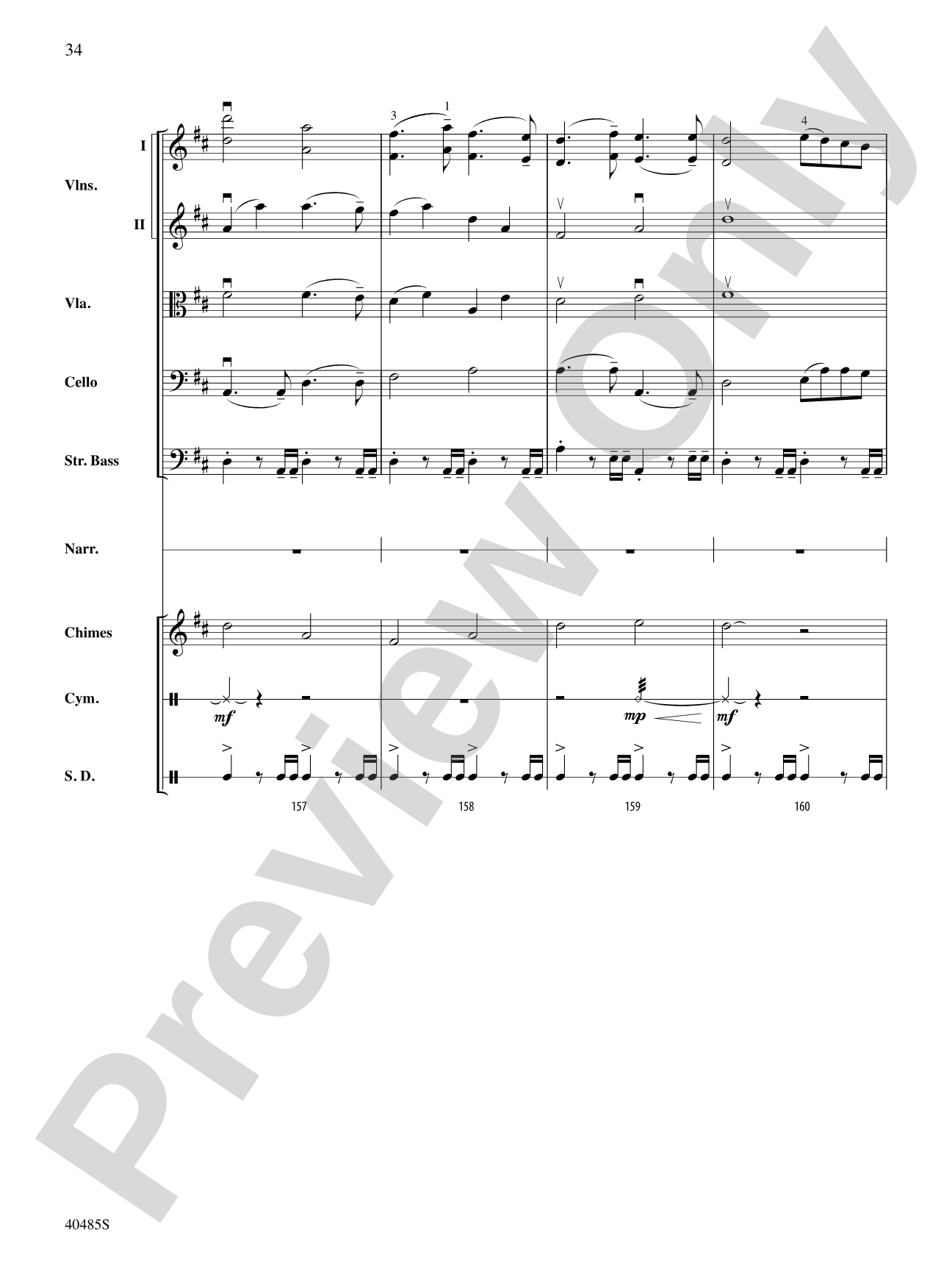 Lincoln at Gettysburg: String Orchestra Conductor Score & Parts