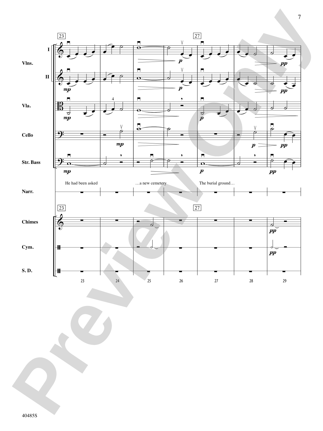 Lincoln at Gettysburg: String Orchestra Conductor Score & Parts