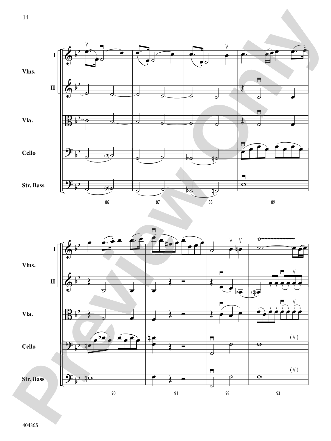 Andantino: String Orchestra Conductor Score & Parts