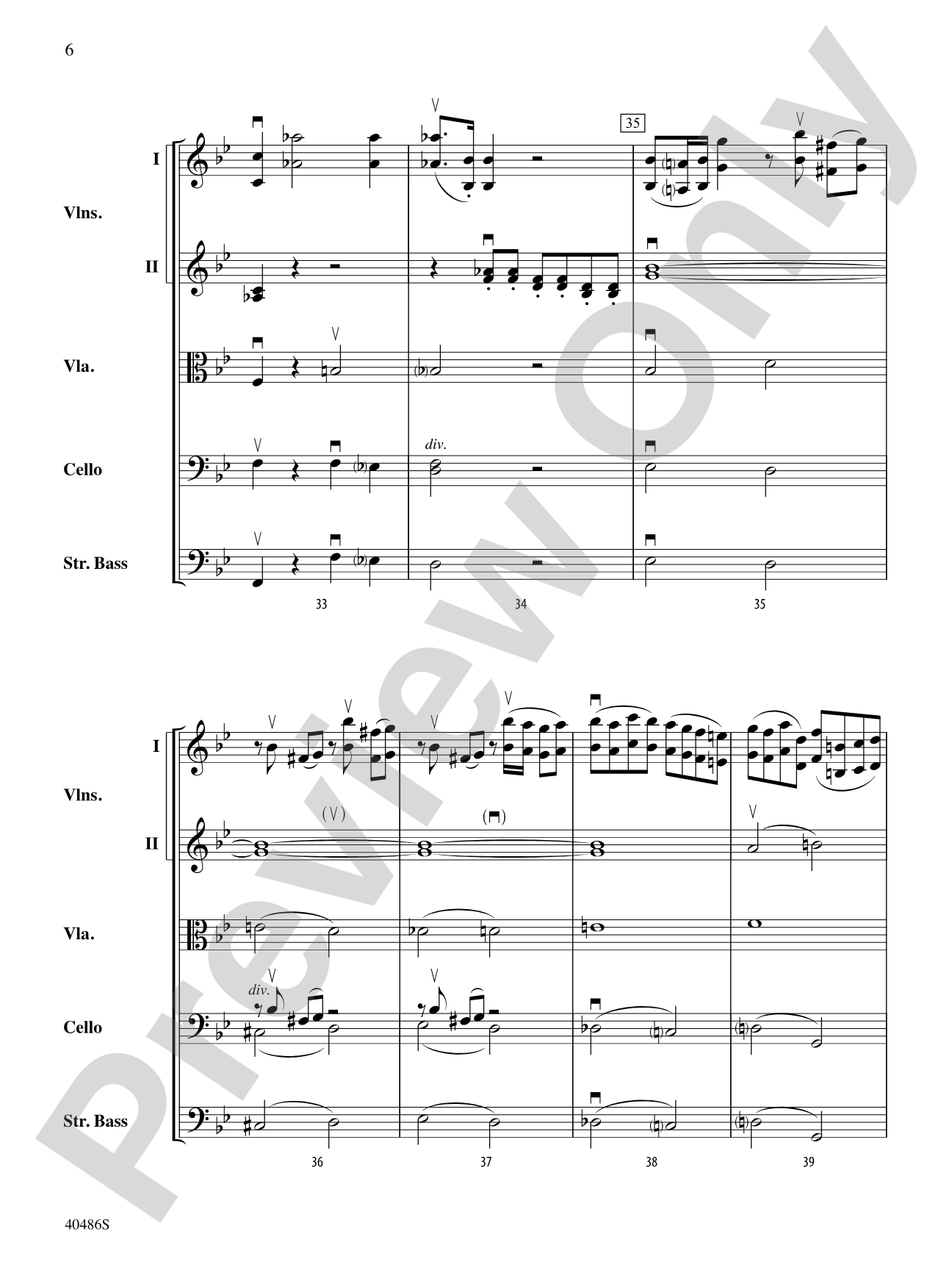 Andantino: String Orchestra Conductor Score & Parts