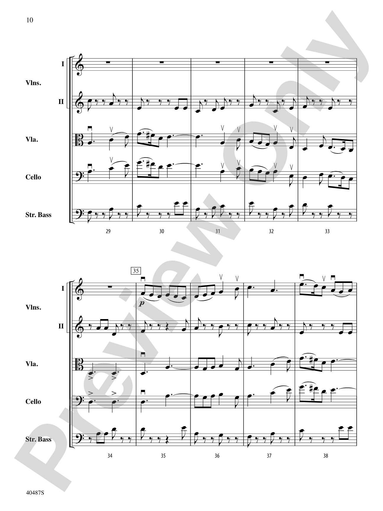 Autumn Scenes: String Orchestra Conductor Score & Parts