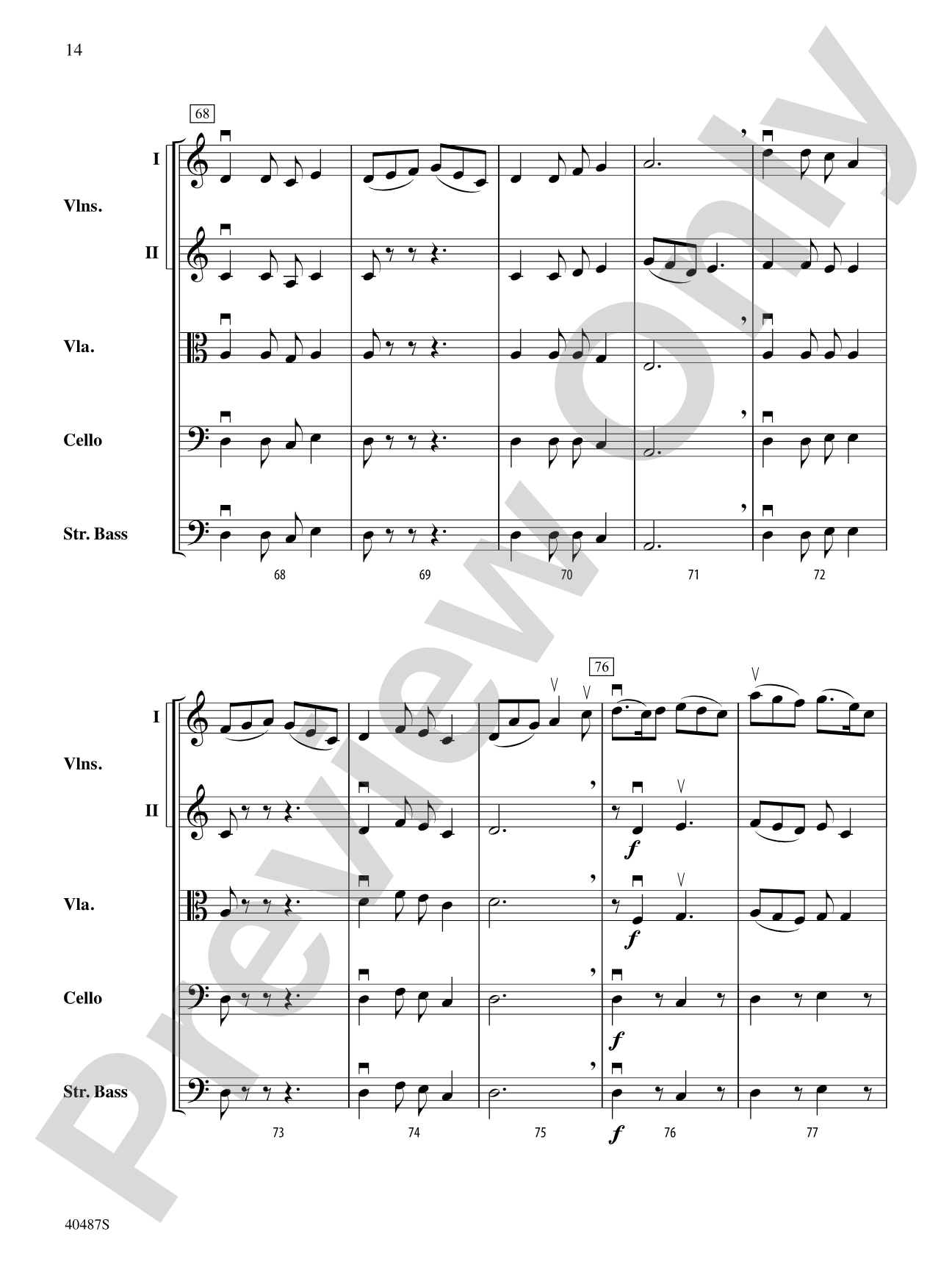 Autumn Scenes: String Orchestra Conductor Score & Parts