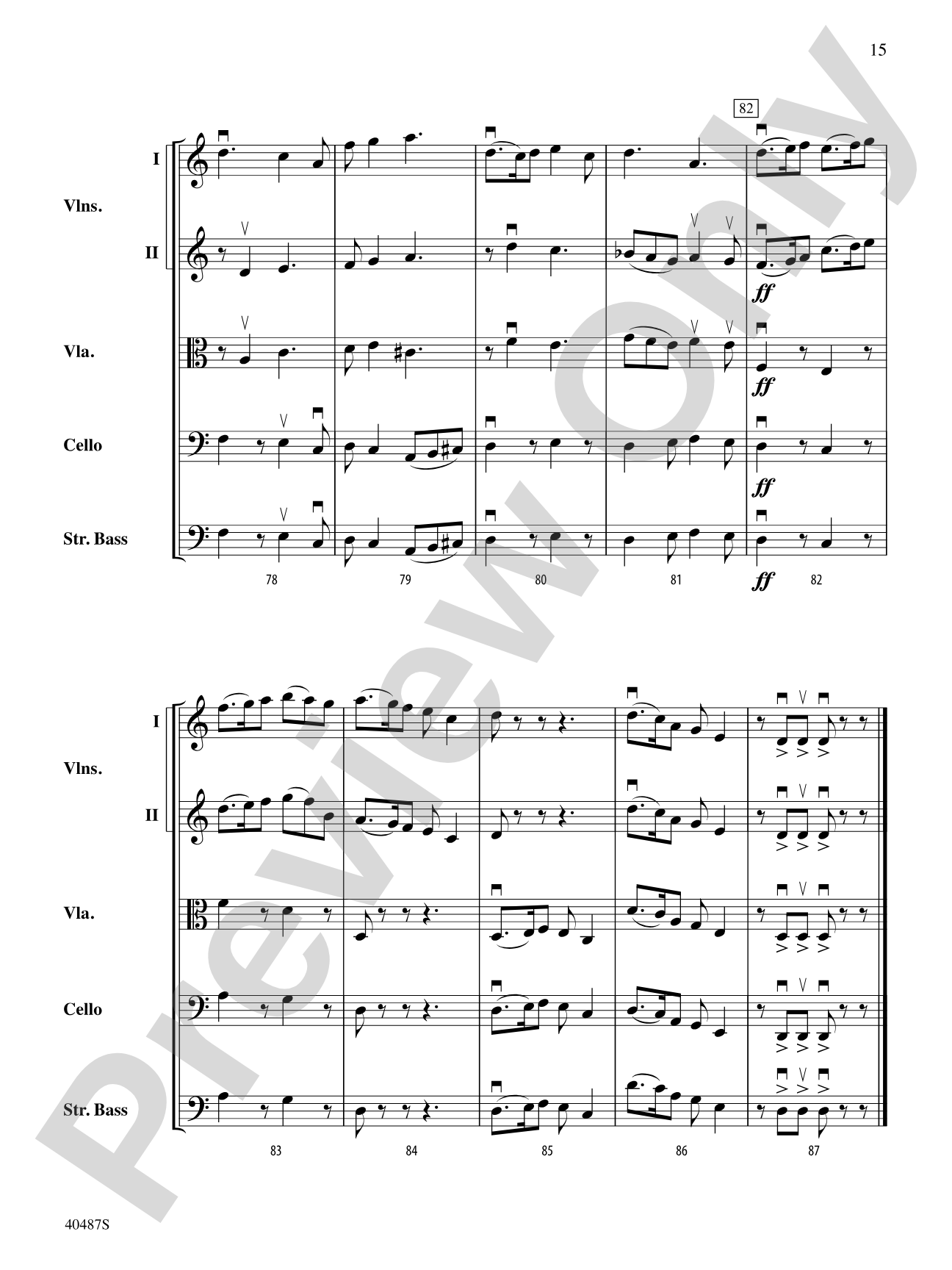 Autumn Scenes: String Orchestra Conductor Score & Parts