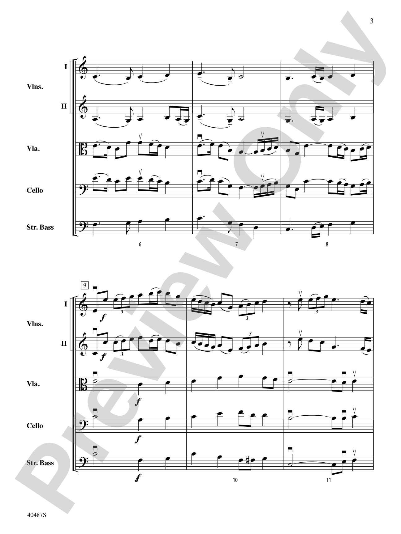 Autumn Scenes: String Orchestra Conductor Score & Parts