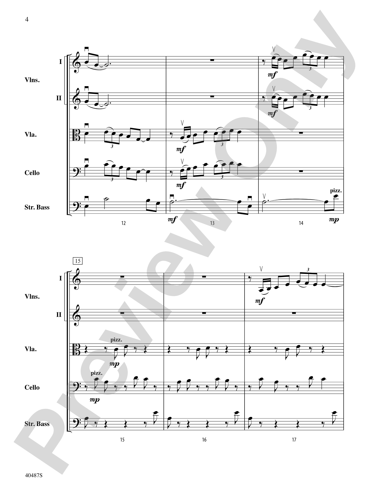 Autumn Scenes: String Orchestra Conductor Score & Parts