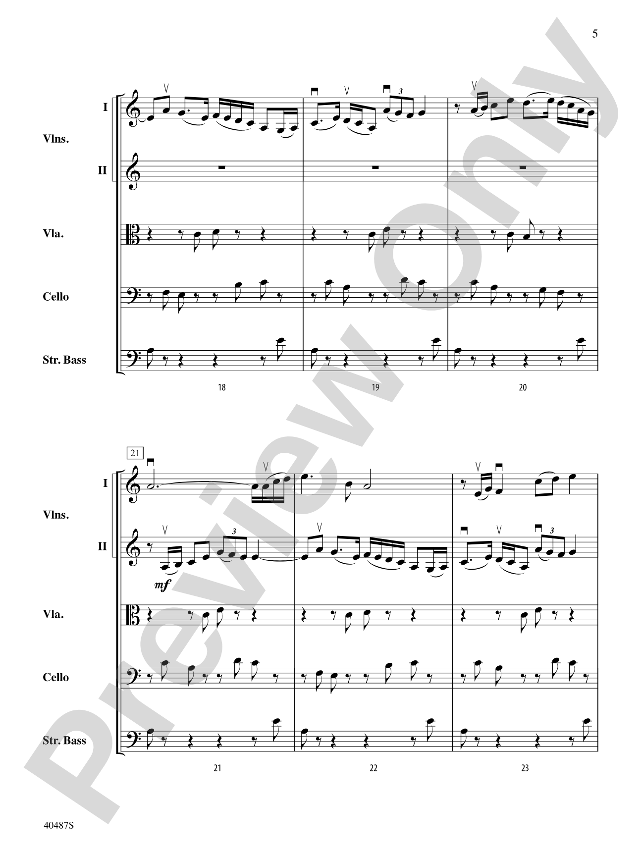 Autumn Scenes: String Orchestra Conductor Score & Parts